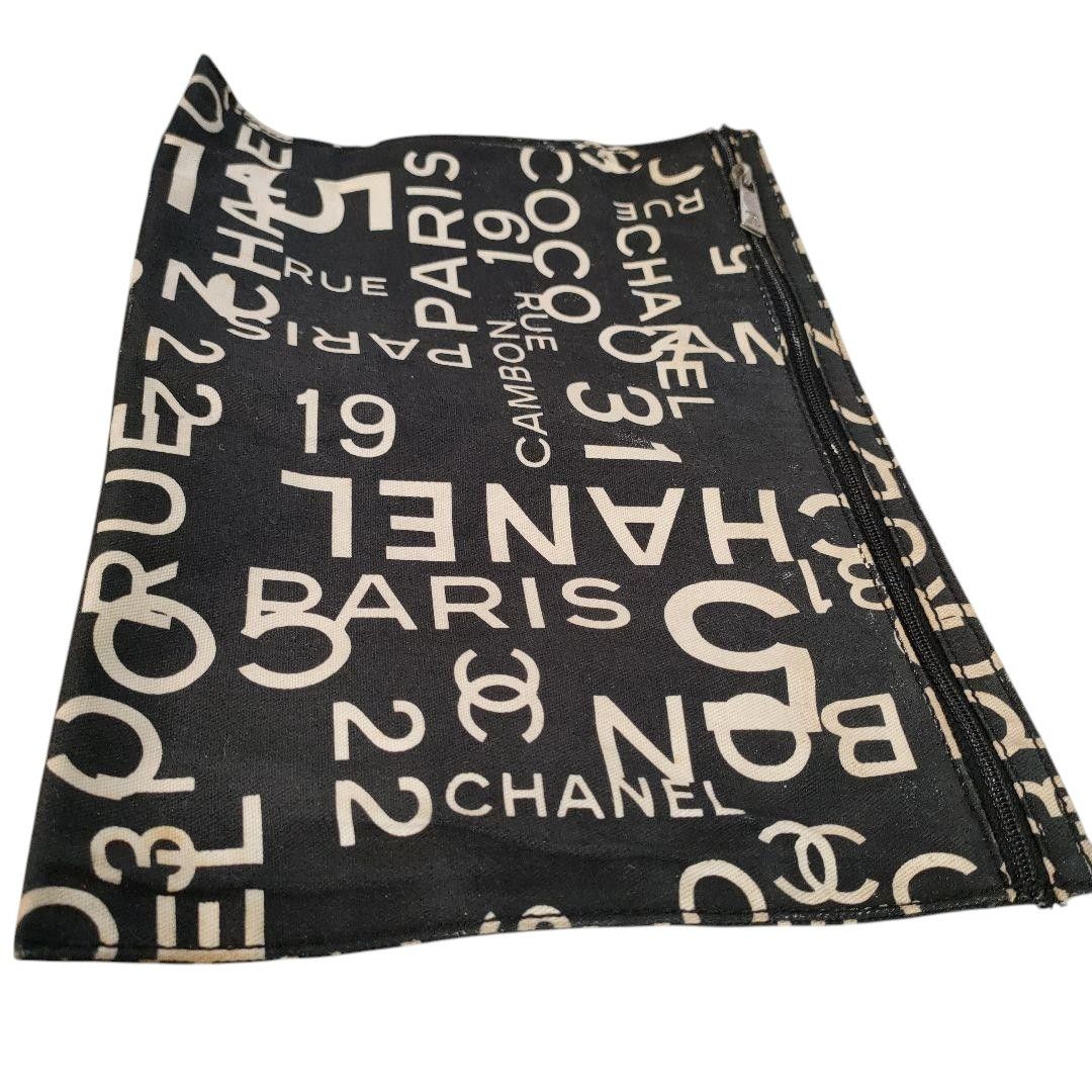 Chanel Chanel - Coco Line Tote Handbag Shoulder Bag Gray Black Size ONE SIZE - 9 Thumbnail
