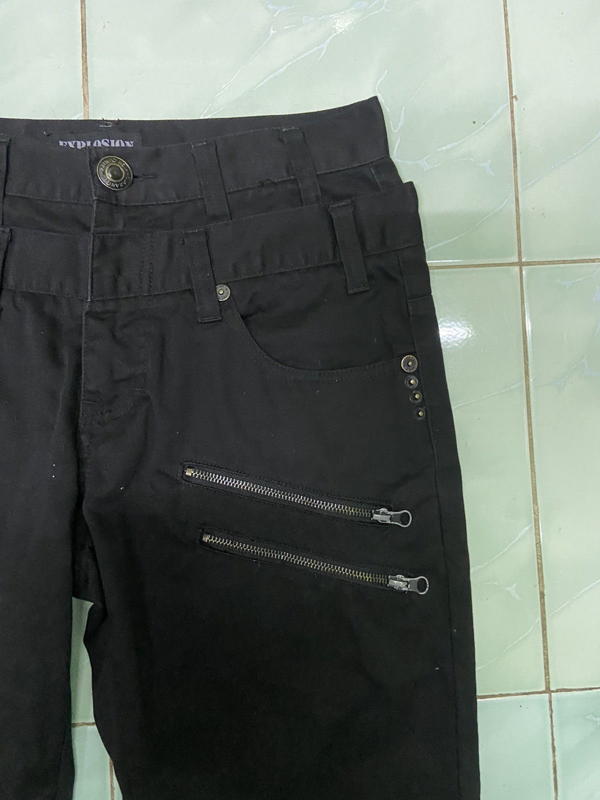 Beauty Beast 🔥 Explosion Black double waist 3 quarter pants kmrii Size US 30 / EU 46 - 4 Thumbnail