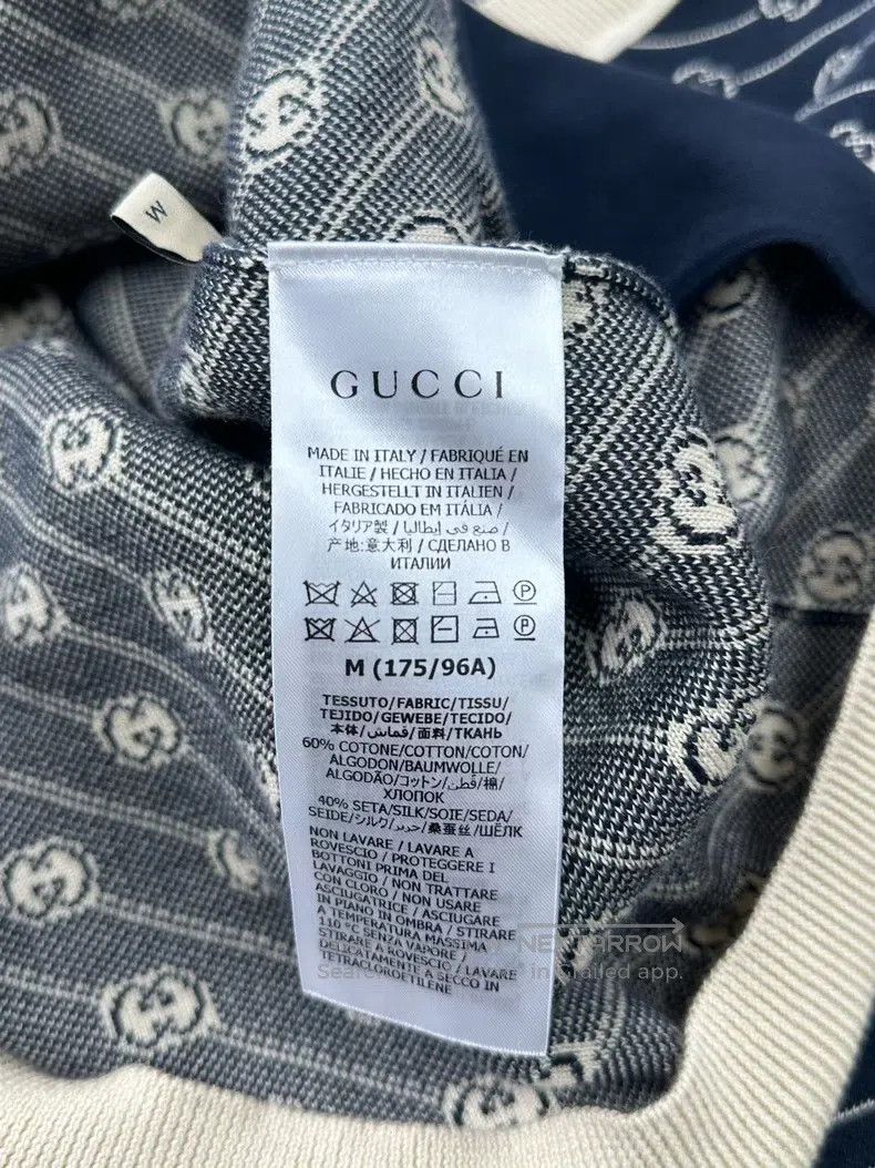 Gucci Gucci Dark blue interlocking double G full-print knitted c Size US M / EU 48-50 / 2 - 4 Thumbnail