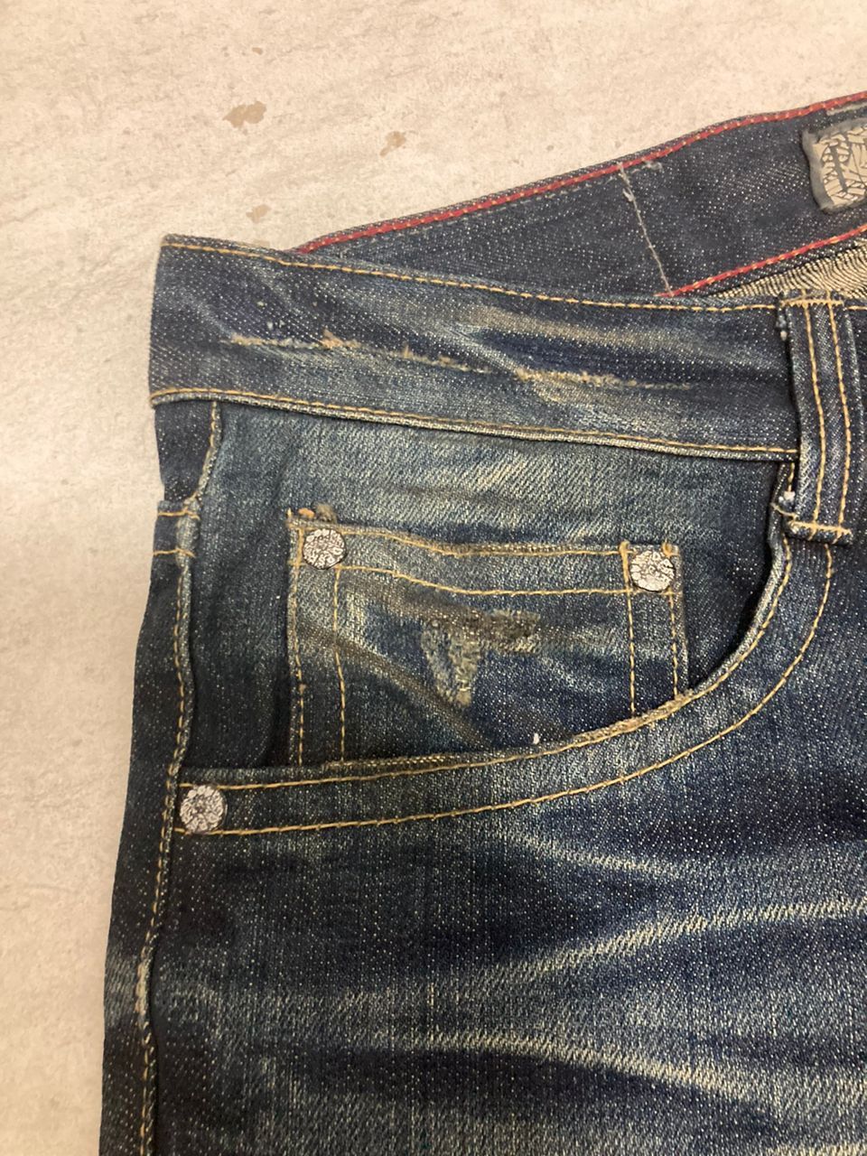 Vintage Vintage Distressed DPSR Denim Jeans Size US 34 / EU 50 - 9 Thumbnail
