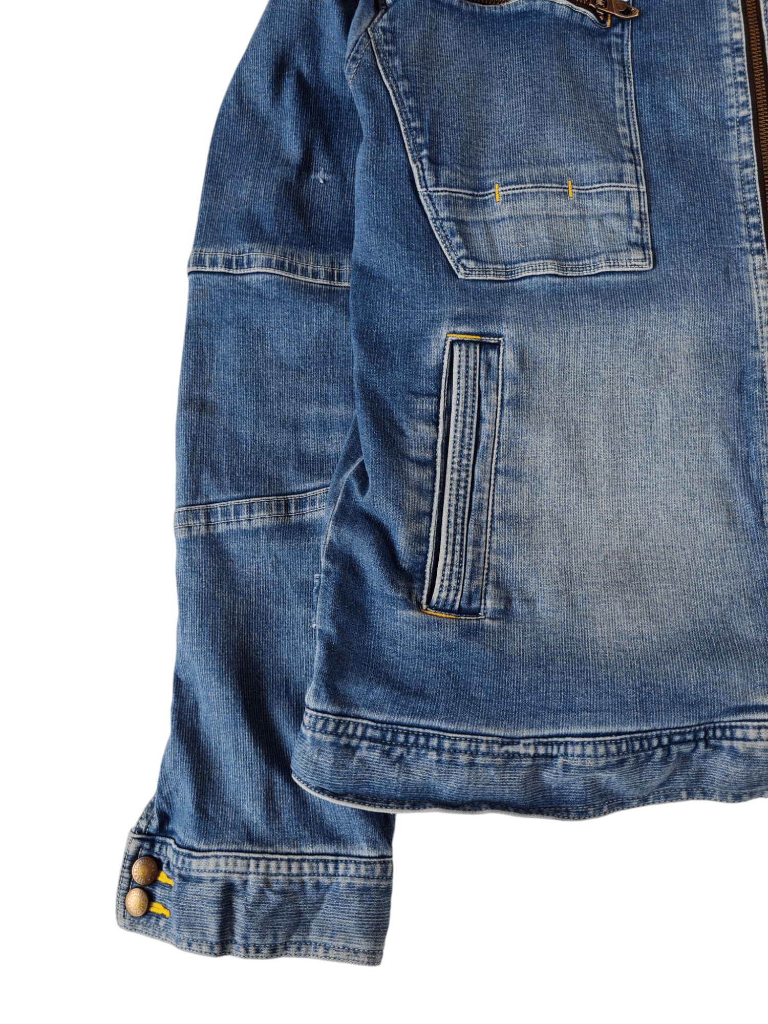 Japanese Brand × Vintage Vtg Tora Denim Jacket Blue Size US L / EU 52-54 / 3 - 4 Thumbnail