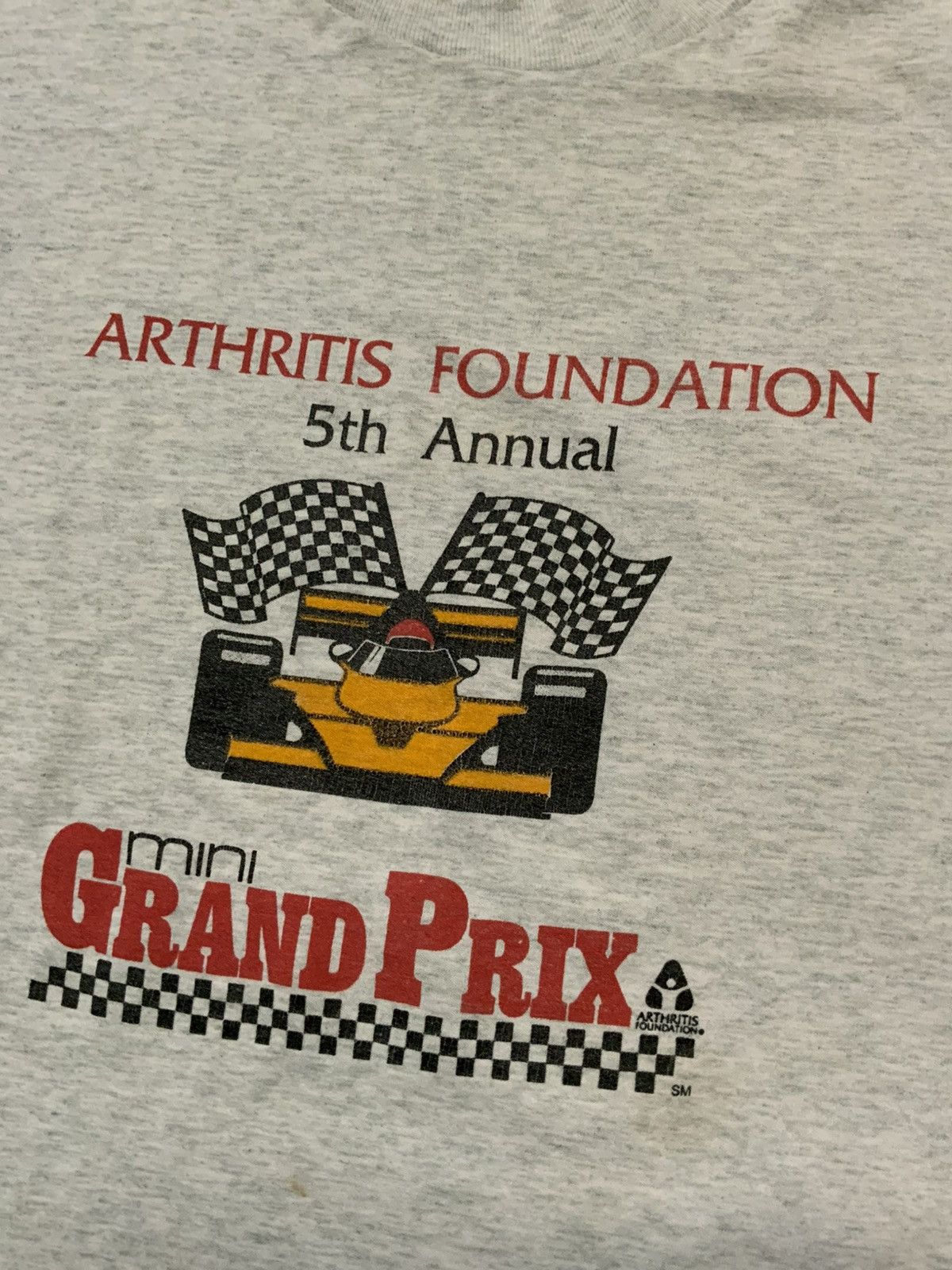 Vintage VTG 90s Mini Grand Prix Racing 50/50 Single Stitch T-Shirt Size US XL / EU 56 / 4 - 1 Thumbnail