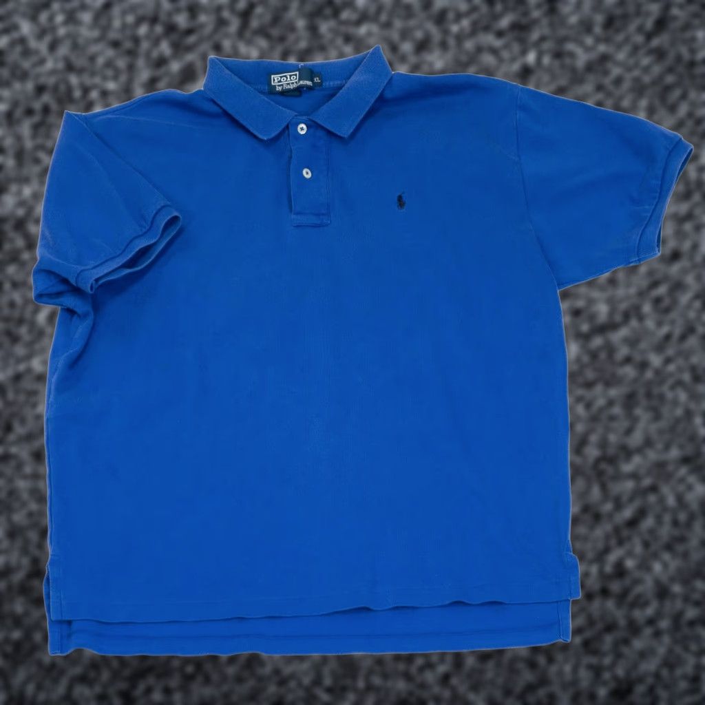 Polo Ralph Lauren VINTAGE Polo Ralph Lauren Shirt Mens XL Blue Pony Golf Casual 90s University Hip Hop Retro VTG Kanye Size US XL / EU 56 / 4 - 1 Thumbnail