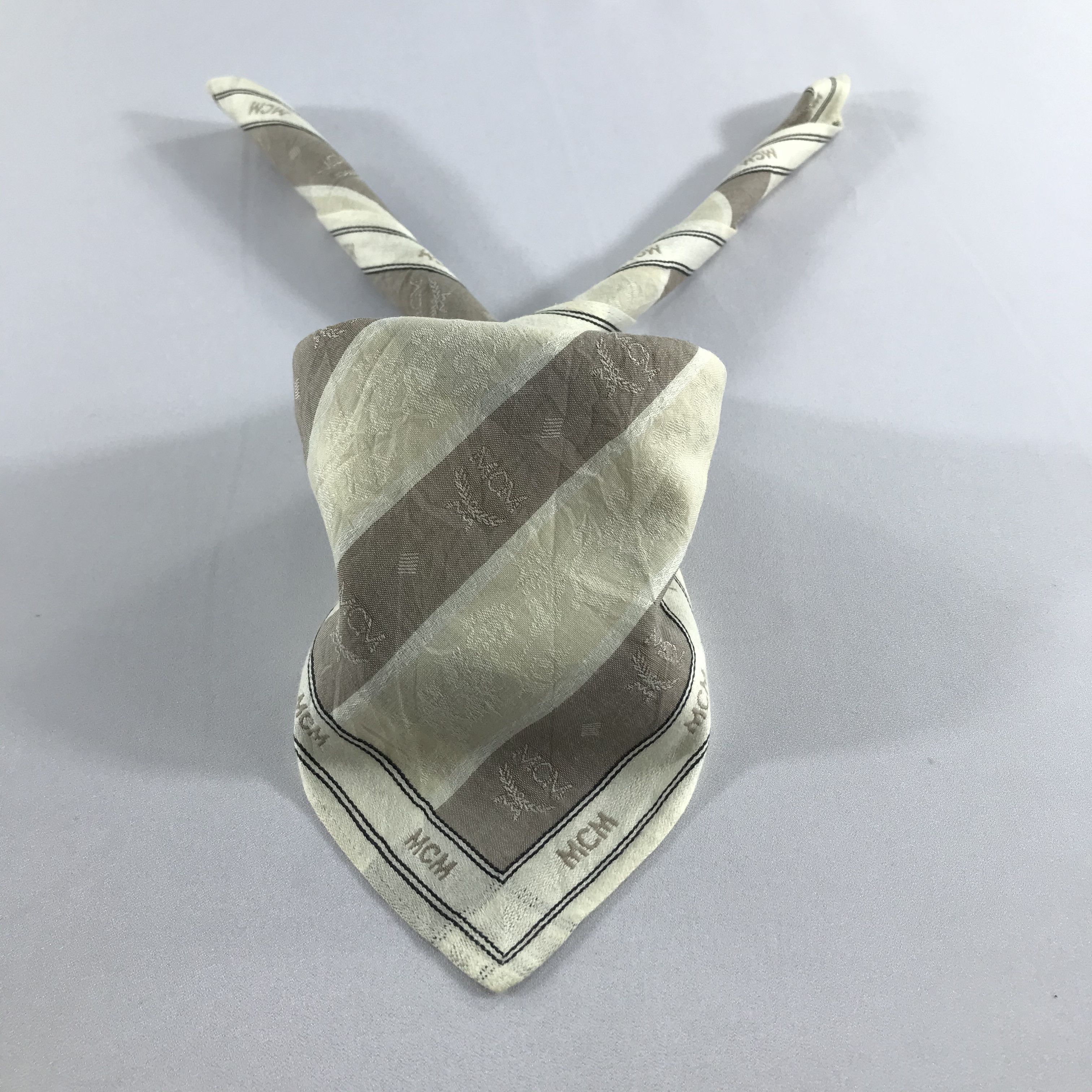 MCM MCM Monogram Handkerchief Neckerchief Bandana H893 Size ONE SIZE - 1 Thumbnail