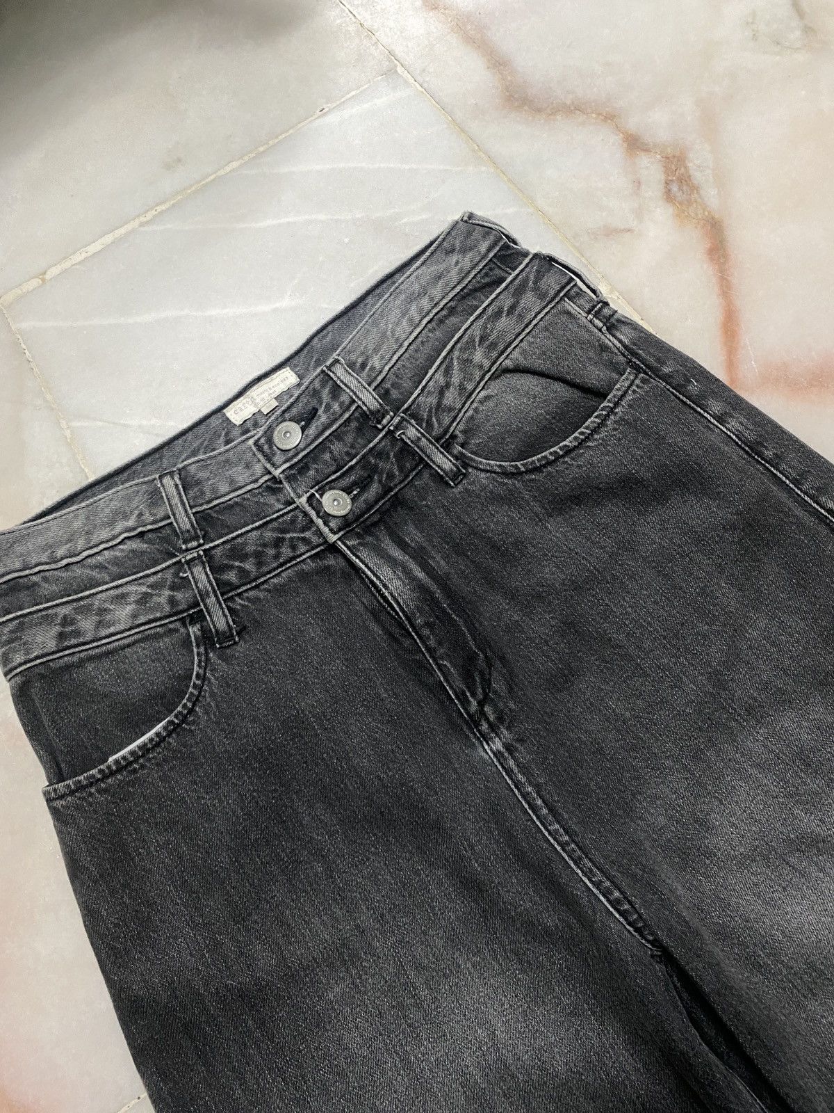 Japanese Brand × Vintage 💥Baggy💥Vintage 90s Style earth Double waist wash Distress Size US 28 / EU 44 - 7 Thumbnail