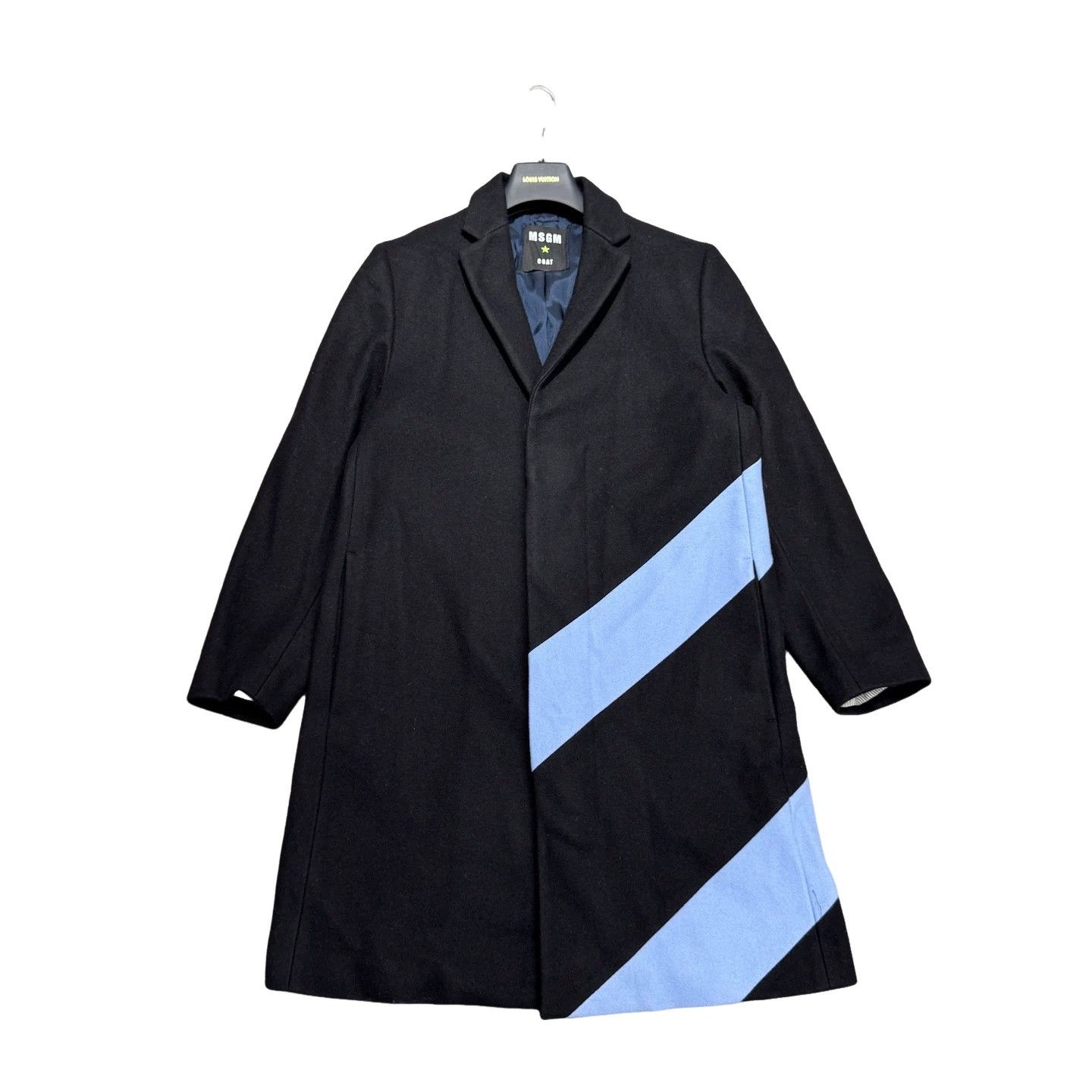 MSGM MSGM Blue M Logo Wool Coat Size 46 Size US S / EU 44-46 / 1 - 1 Thumbnail