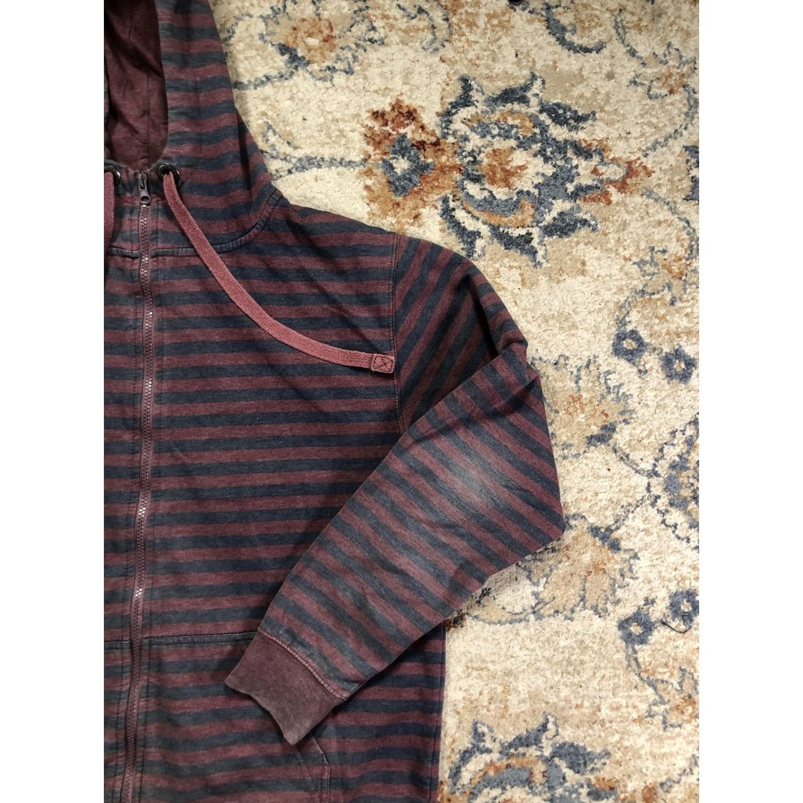 Jordan Craig Jordan Craig Hoodie Sweatshirt Mens XL Red Striped Full Zip Fleece Pockets Size US XL / EU 56 / 4 - 4 Thumbnail