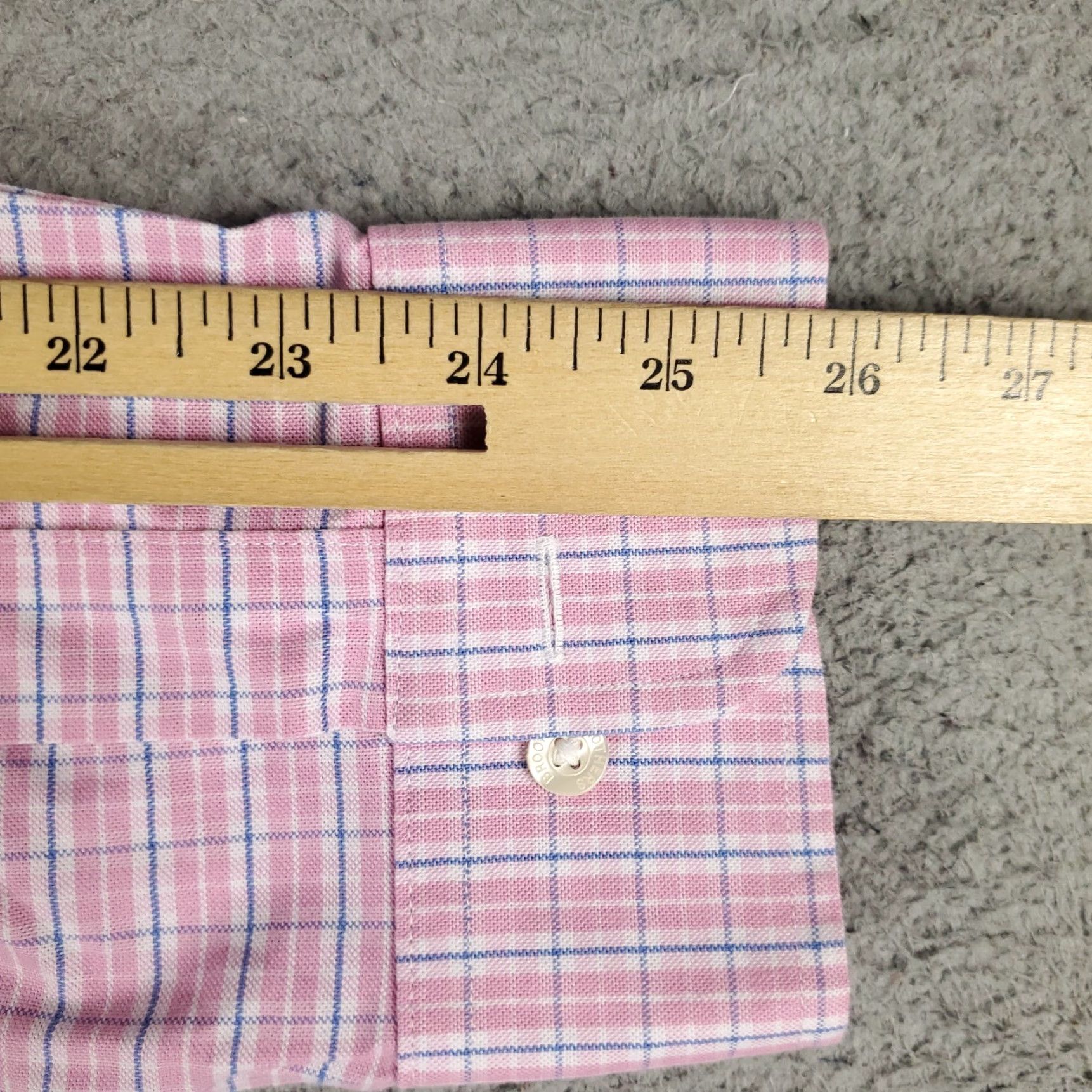 Brooks Brothers Brooks Brothers Button-Up Shirt Mens XL Pink Plaid Long Sleeve Casual Size US XL / EU 56 / 4 - 6 Thumbnail