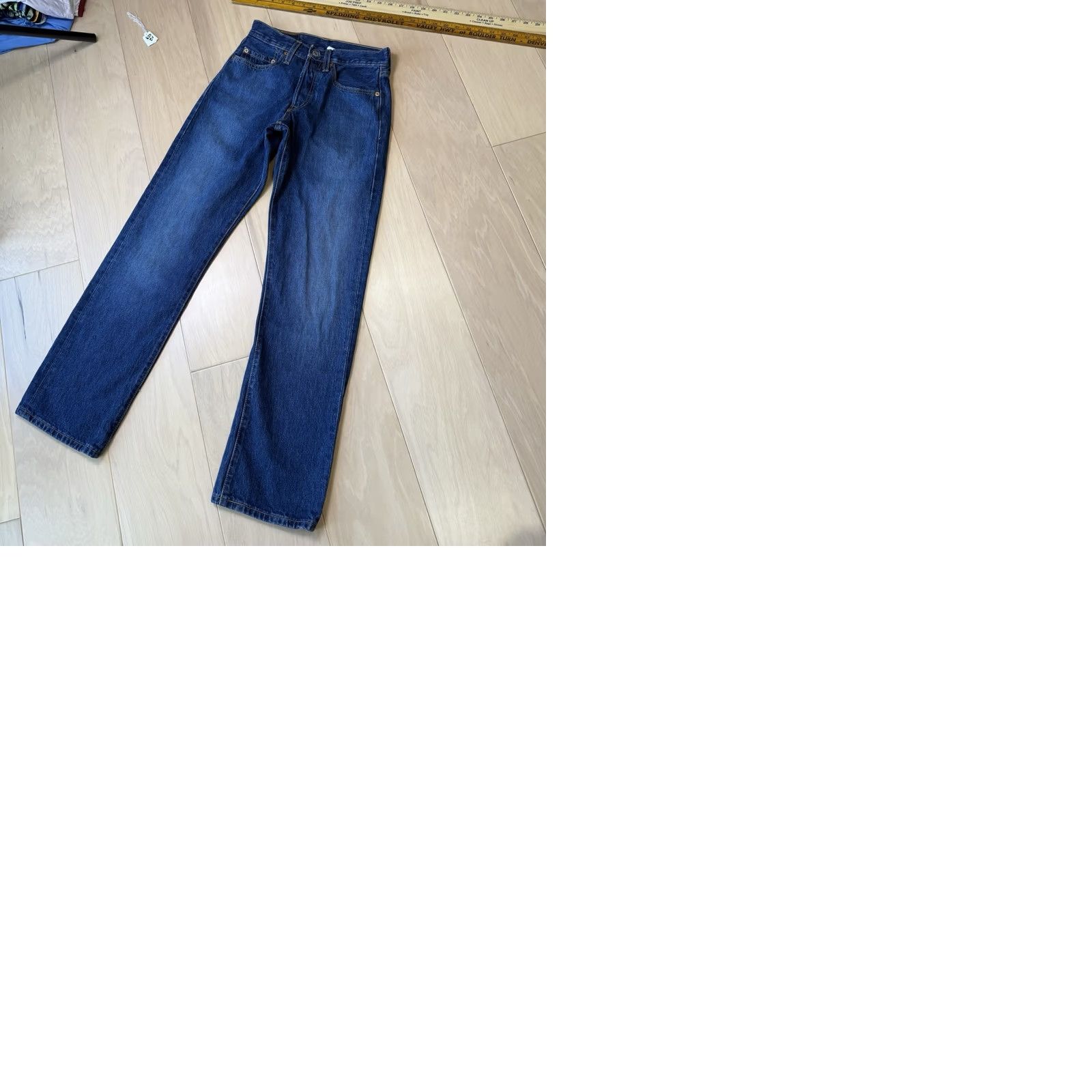 Levi's Vintage Levis 501 Jeans 25 Blue Straight Denim For Women 90s Cowboy Western Logo Button 5-Pocket Mens Boy? Size 42" / US 20 - 9 Thumbnail