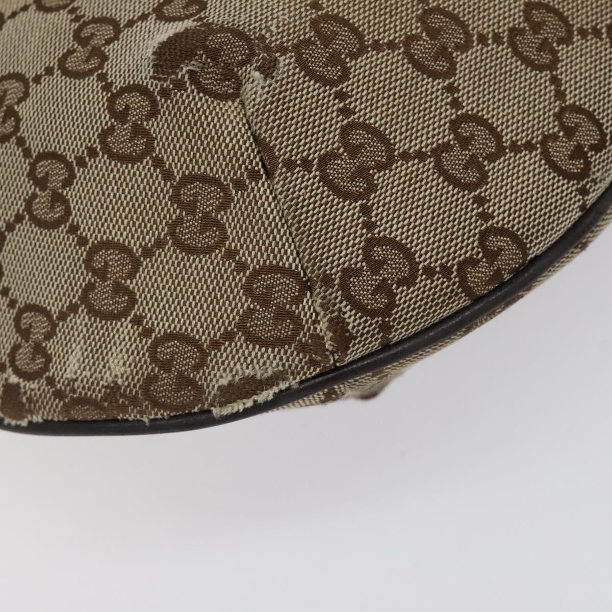 Gucci GUCCI GG Canvas Shoulder Bag Beige Silver Size ONE SIZE - 13 Thumbnail