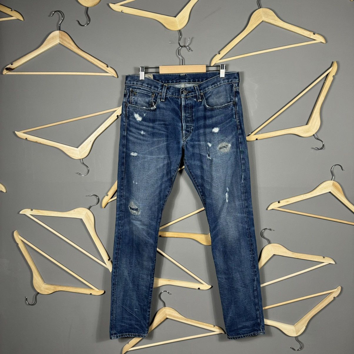 Polo Ralph Lauren Polo Ralph Lauren Distressed Sullivan Slim Jeans Size US 32 / EU 48 - 6 Thumbnail
