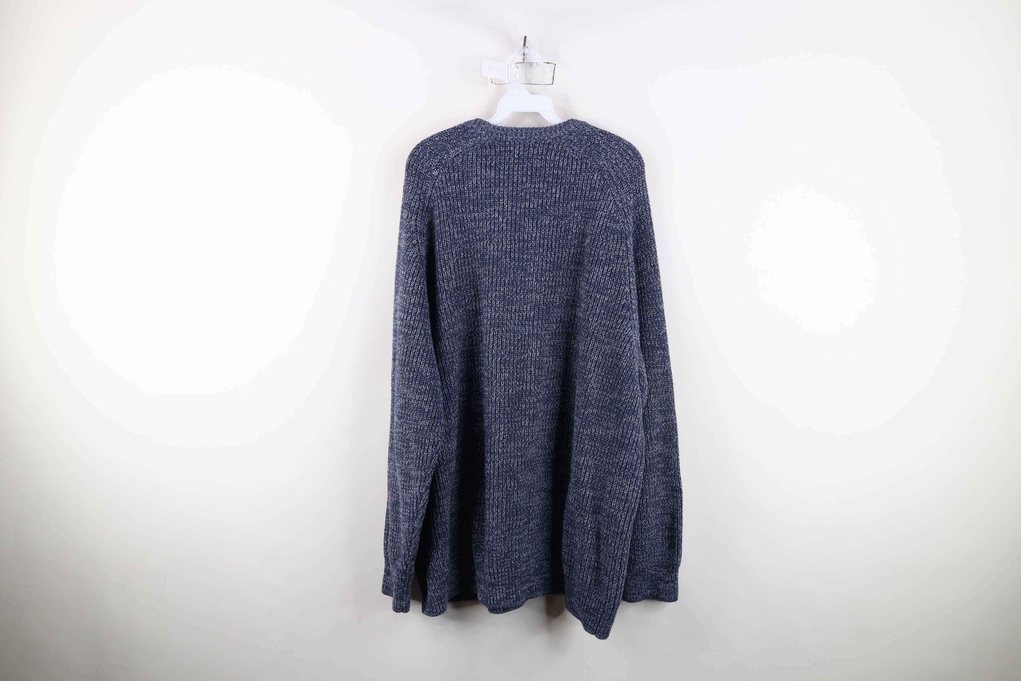 L.L. Bean Deadstock Vintage LL Bean Ribbed Knit Sweater Blue Size US XXL / EU 58 / 5 - 8 Thumbnail
