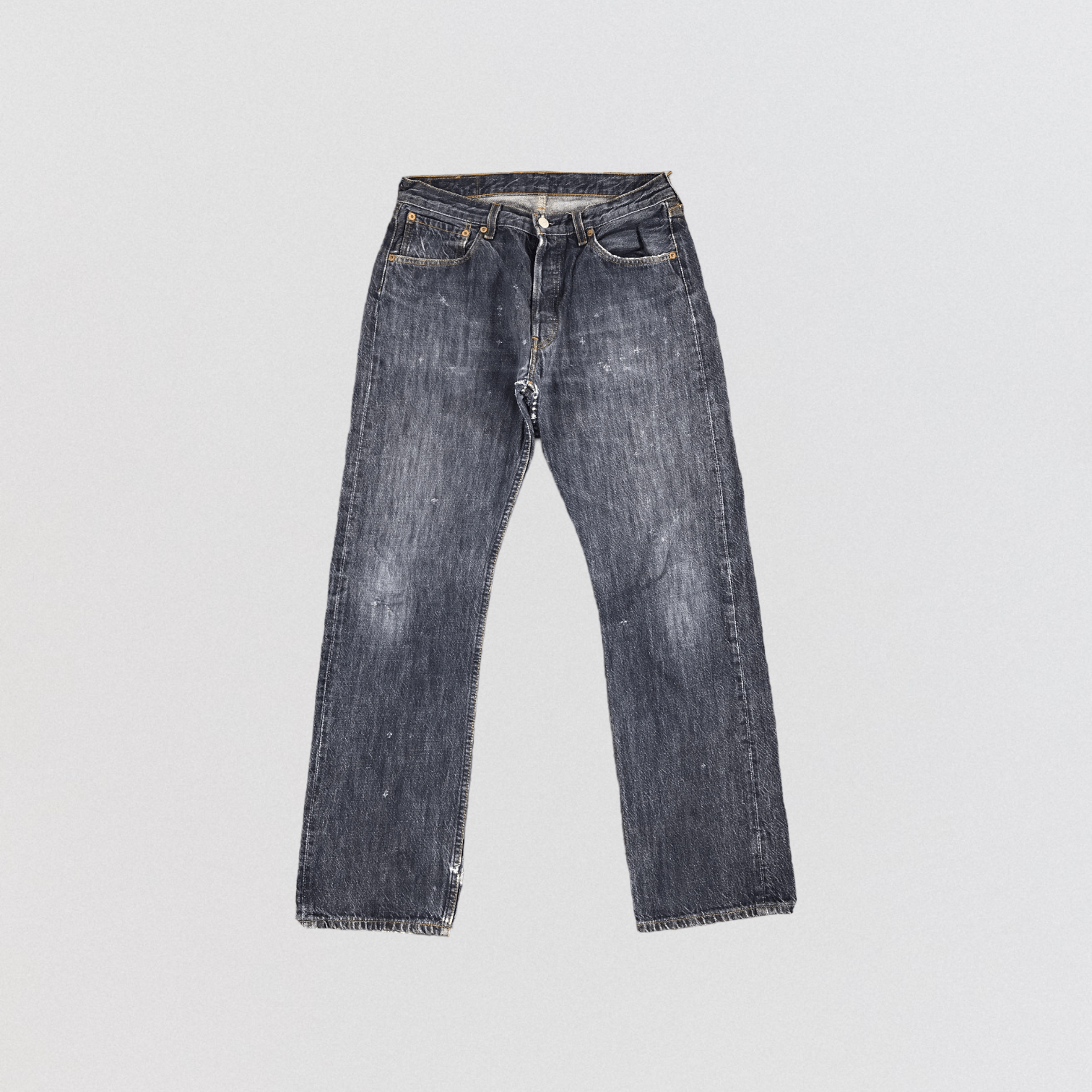 image of 90's Levis 501 Earth Tone Jeans-Jm1676 in Blue, Men's (Size 32)