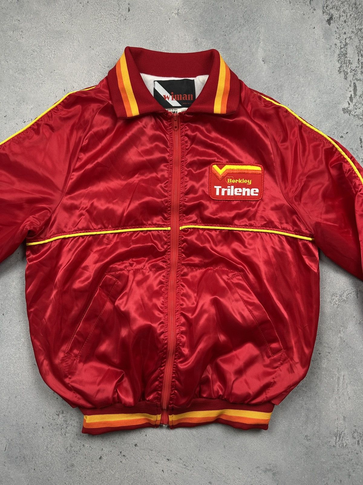 Vintage Vintage 80s Berkley Trilene Satin Racing Jacket 90s USA M Size US M / EU 48-50 / 2 - 8 Thumbnail