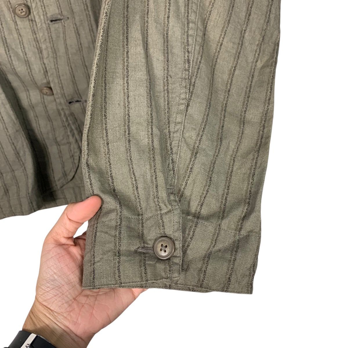 Hang Ten 90’s HANGTEN Striped Collared Button Casual Jacket #2150-C95 Size US L / EU 52-54 / 3 - 13 Thumbnail