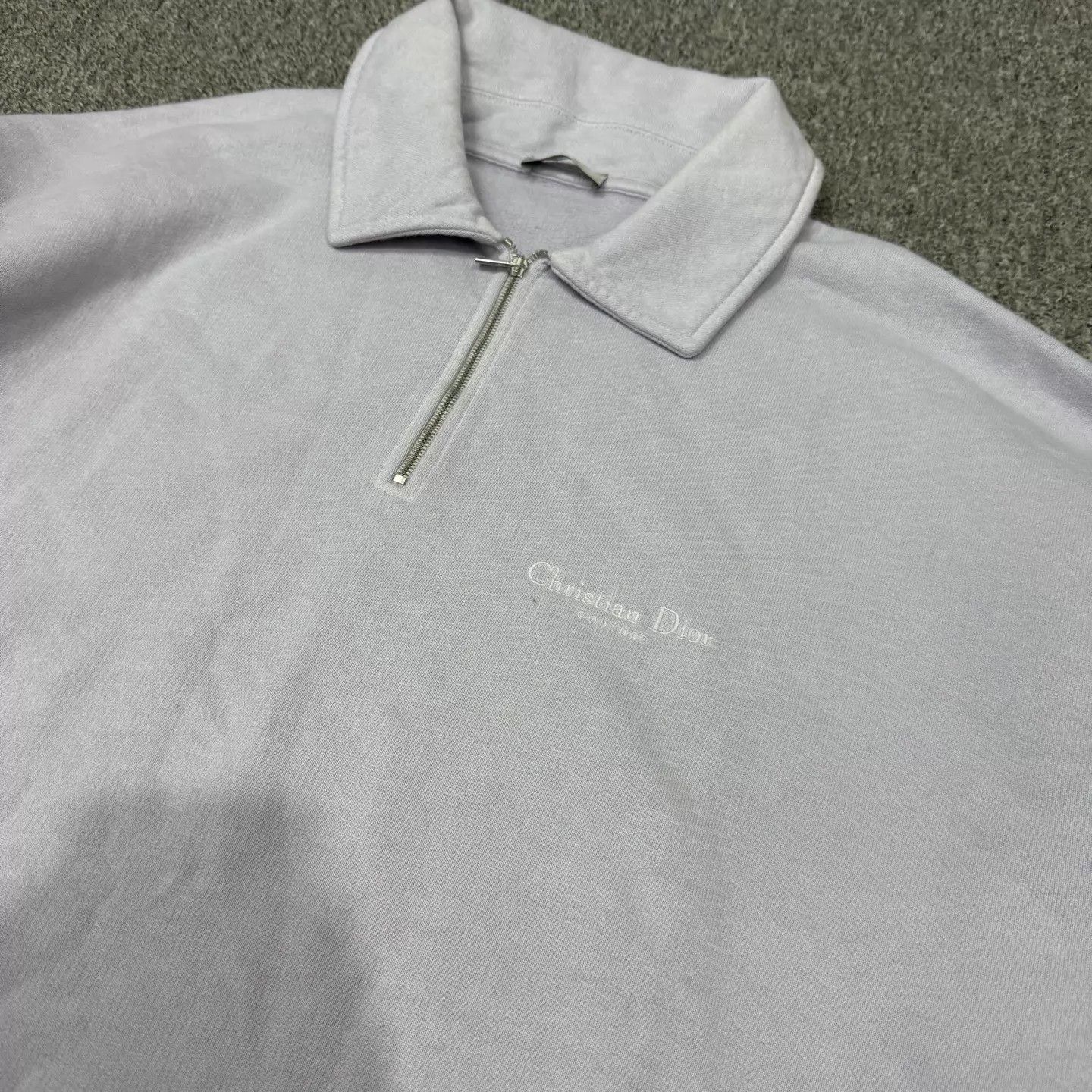 Dior Dior Lilac Logo LS Polo Sweatshirt L 99 New Size US L / EU 52-54 / 3 - 3 Thumbnail