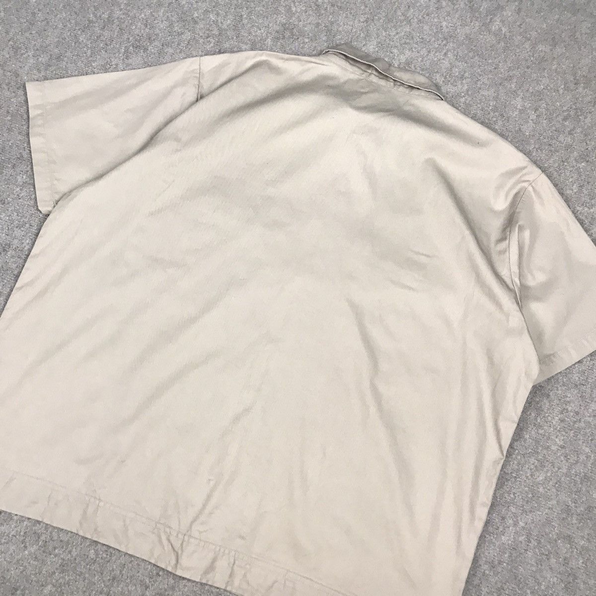 Japanese Brand WORK KAWASAKI JAPAN UNIFORM SHORT SLEEVE ZIPPER JACKET Size US L / EU 52-54 / 3 - 7 Thumbnail