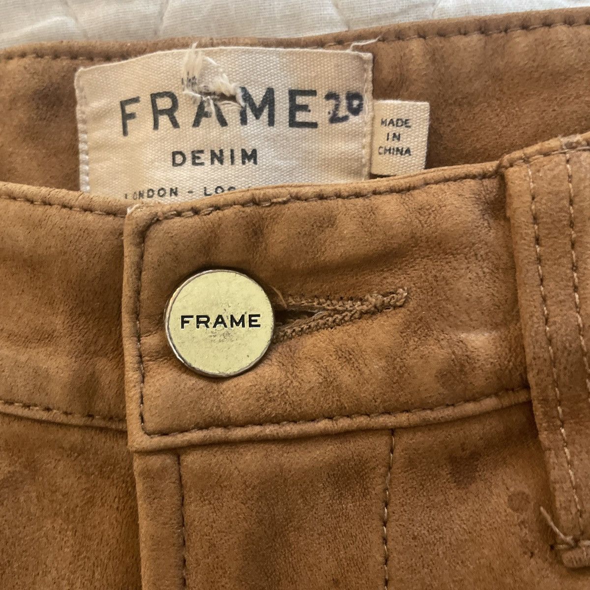 Frame Le High Skinny Leather Jean Size 26" / US 2 / IT 38 - 8 Thumbnail