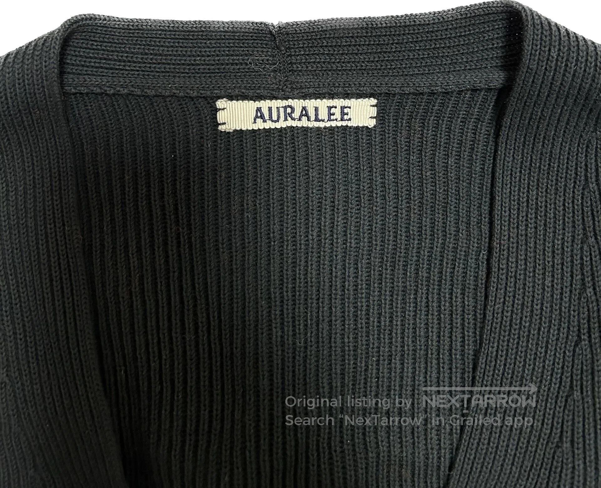 Auralee AURALEE Super Hard Twist Rib Knit Cardigan. Size US L / EU 52-54 / 3 - 3 Thumbnail