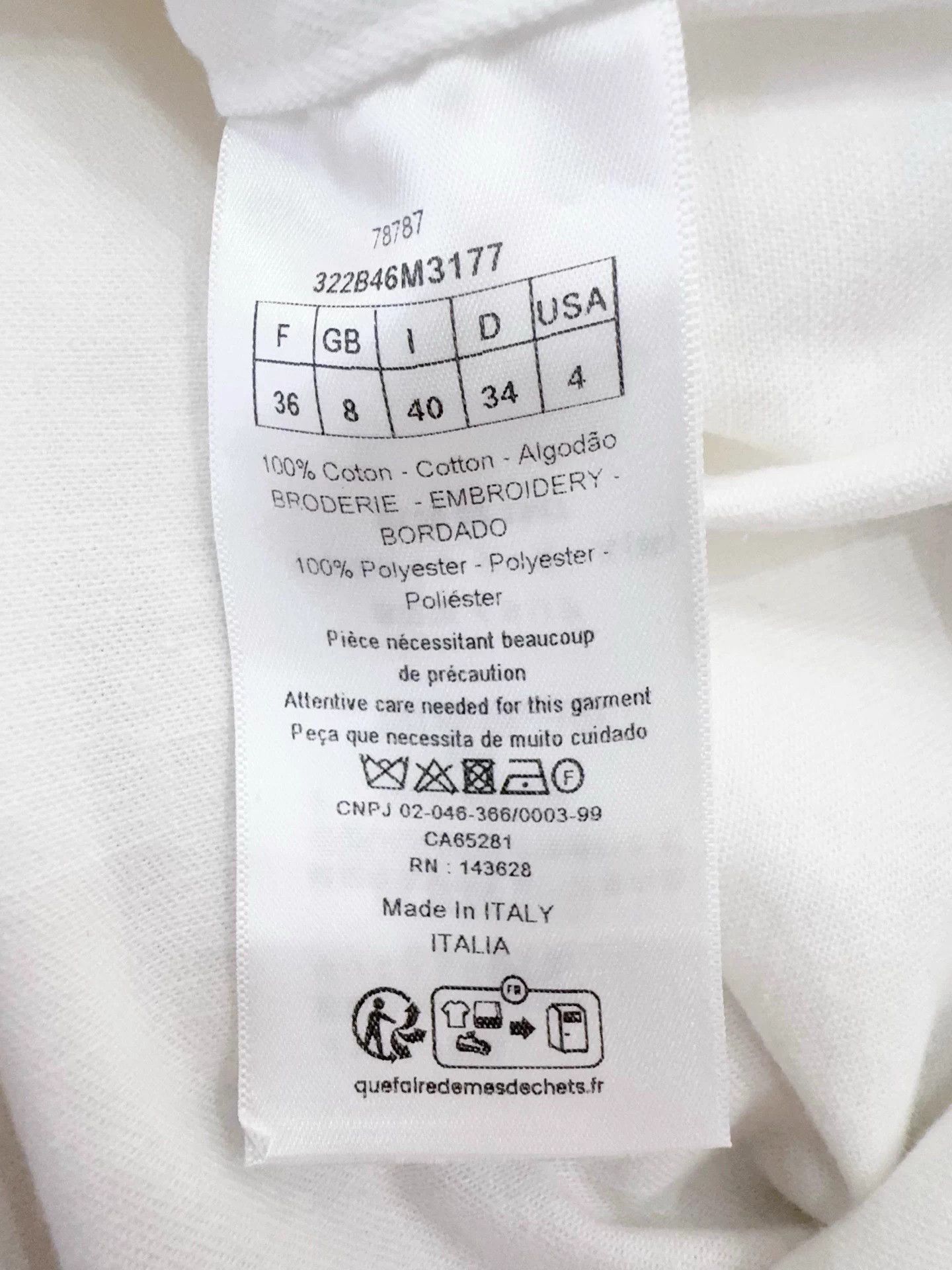 Dior Dior Women's Embroidered Top F36 Size XS / US 0-2 / IT 36-38 - 5 Thumbnail