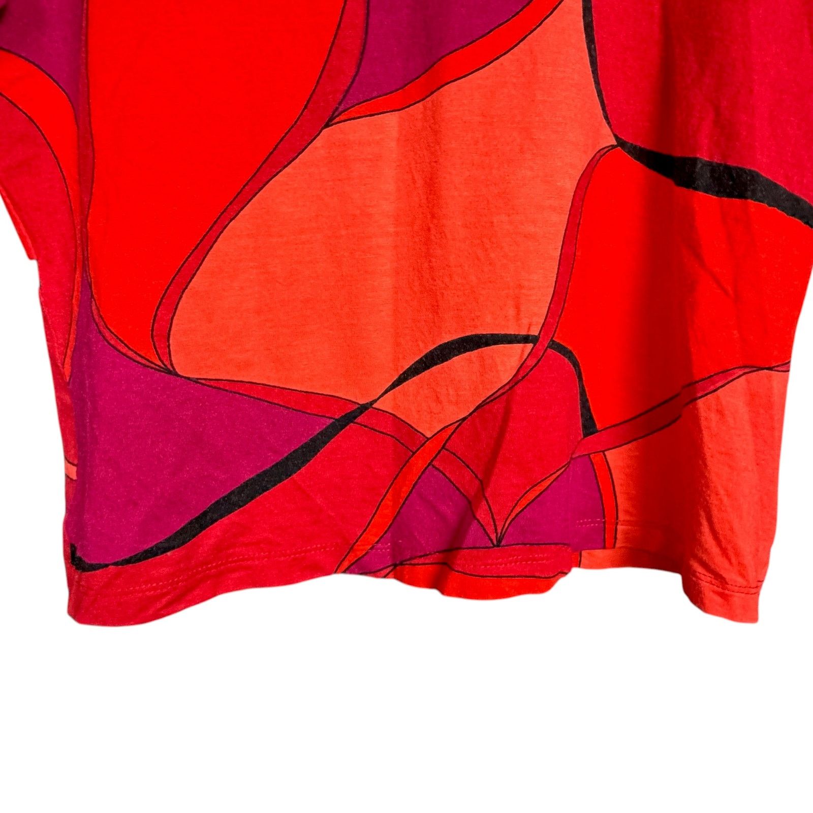 Other Vintage Clio Brand Made In USA Women’s Med Abstract Blouse Size M / US 6-8 / IT 42-44 - 5 Thumbnail