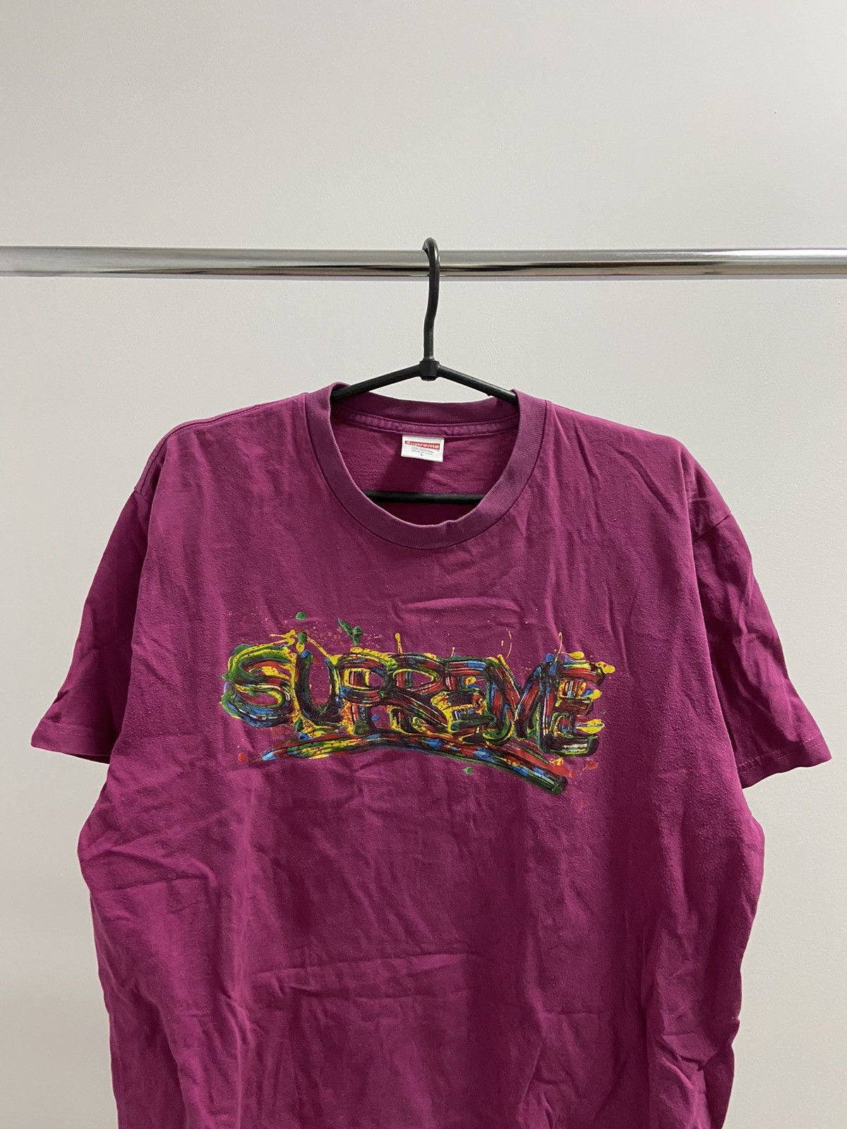 Supreme × Vintage Supreme Paint Logo Vintage T Shirt Big Logo Size US L / EU 52-54 / 3 - 2 Thumbnail