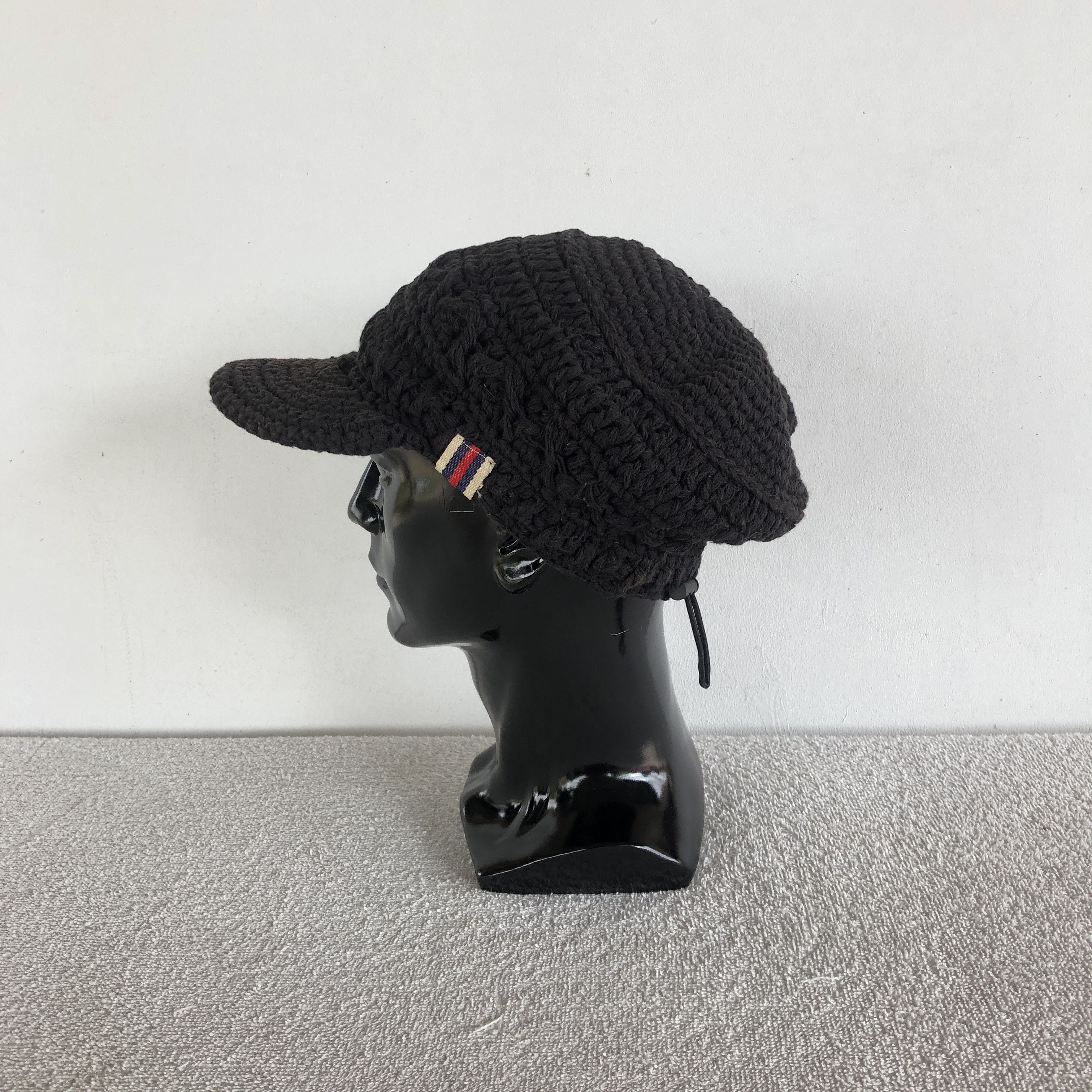 Japanese Brand Vintage Y2K Cable Knit Drawstring Hats Beanie Snow Caps Size ONE SIZE - 5 Thumbnail
