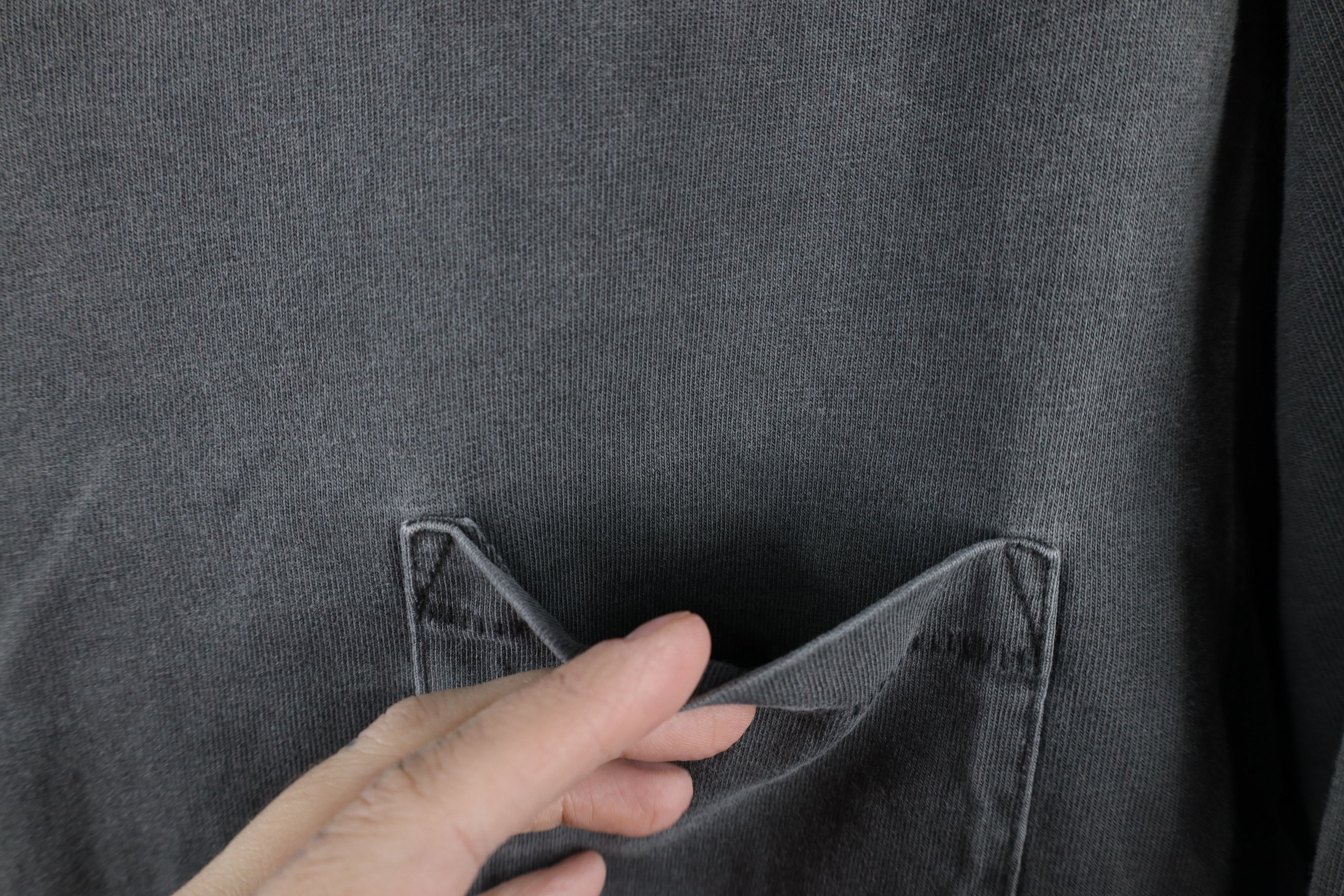 Vintage Vintage 90s Streetewar Stonewash Long Sleeve T-Shirt Gray Size US M / EU 48-50 / 2 - 4 Thumbnail