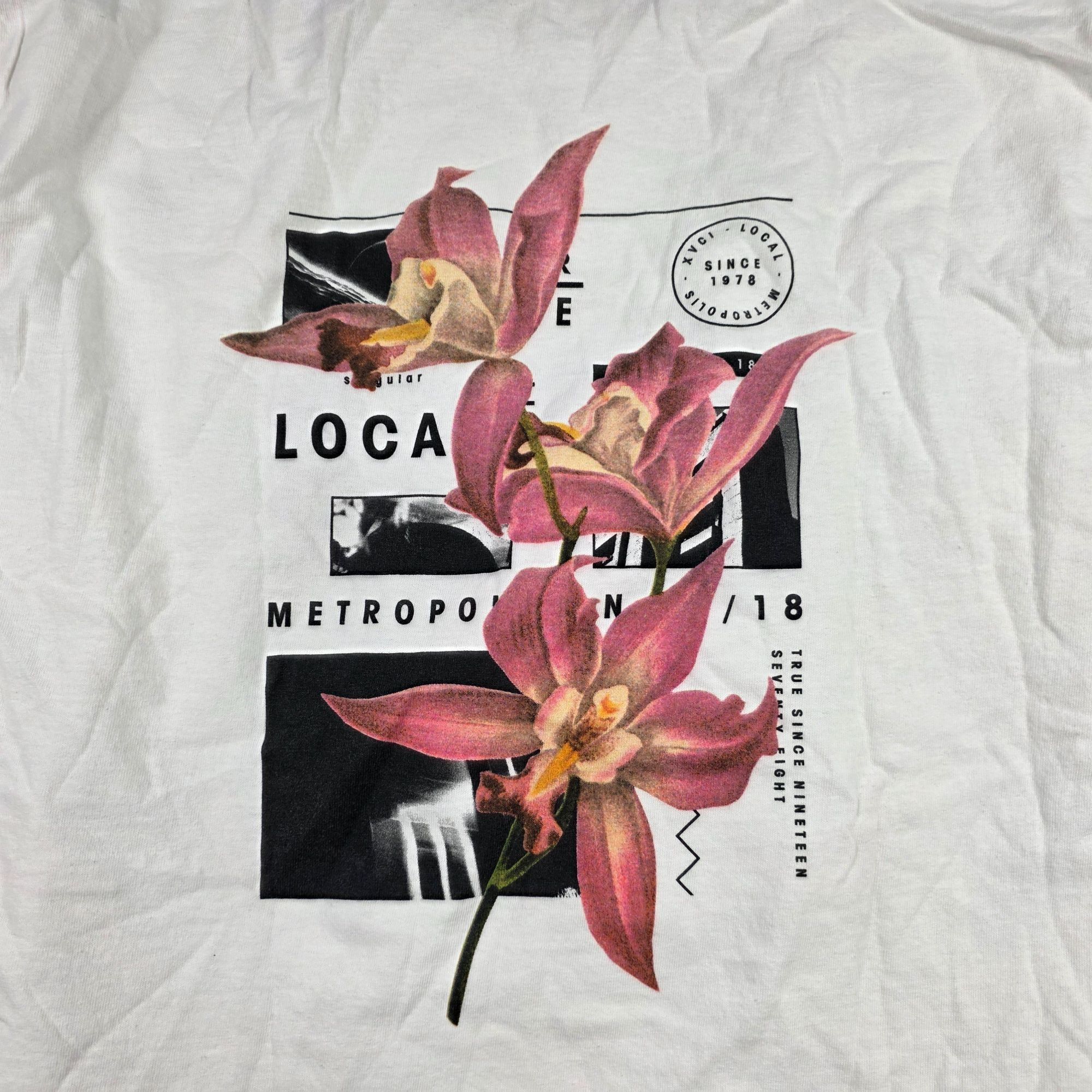 Topman Topman Floral Print Mens Size Medium White Shirt Graphic Cas Size US M / EU 48-50 / 2 - 2 Thumbnail