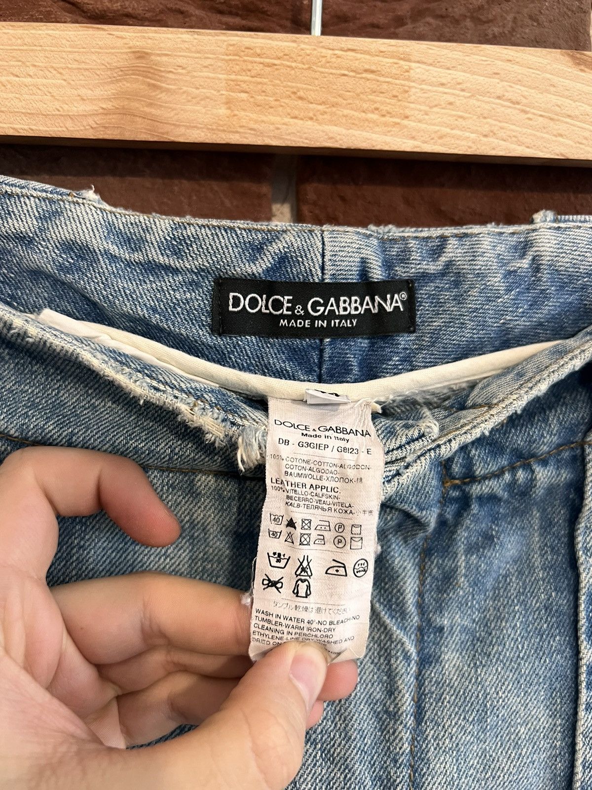 Dolce & Gabbana Vintage Dolce & Gabbana Jeans Cargo Denim Shorts Pants 44 Size US 28 / EU 44 - 5 Thumbnail