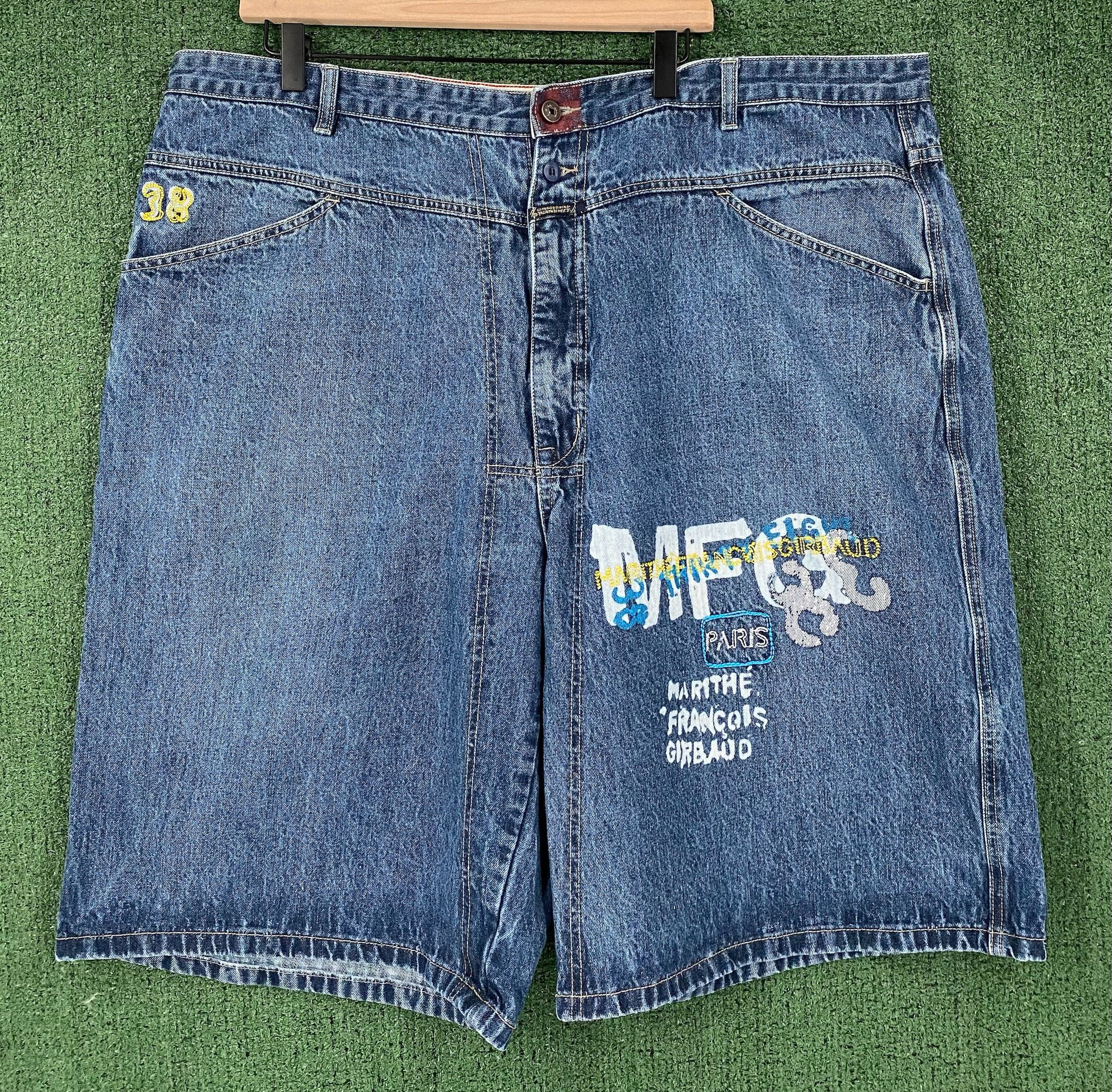 Marithe + Francois Girbaud Y2K Marithe + Francois Logo Baggy Denim Jean Shorts Jorts 43 Size US 43 - 1 Thumbnail