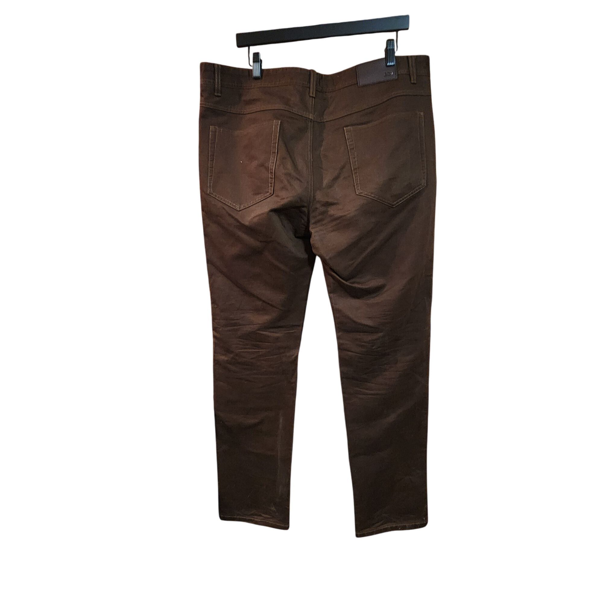 Other Enzo Tovare Mens Brown Denim Jeans Size 38 Straight Fit Casu Size US 38 / EU 54 - 2 Thumbnail