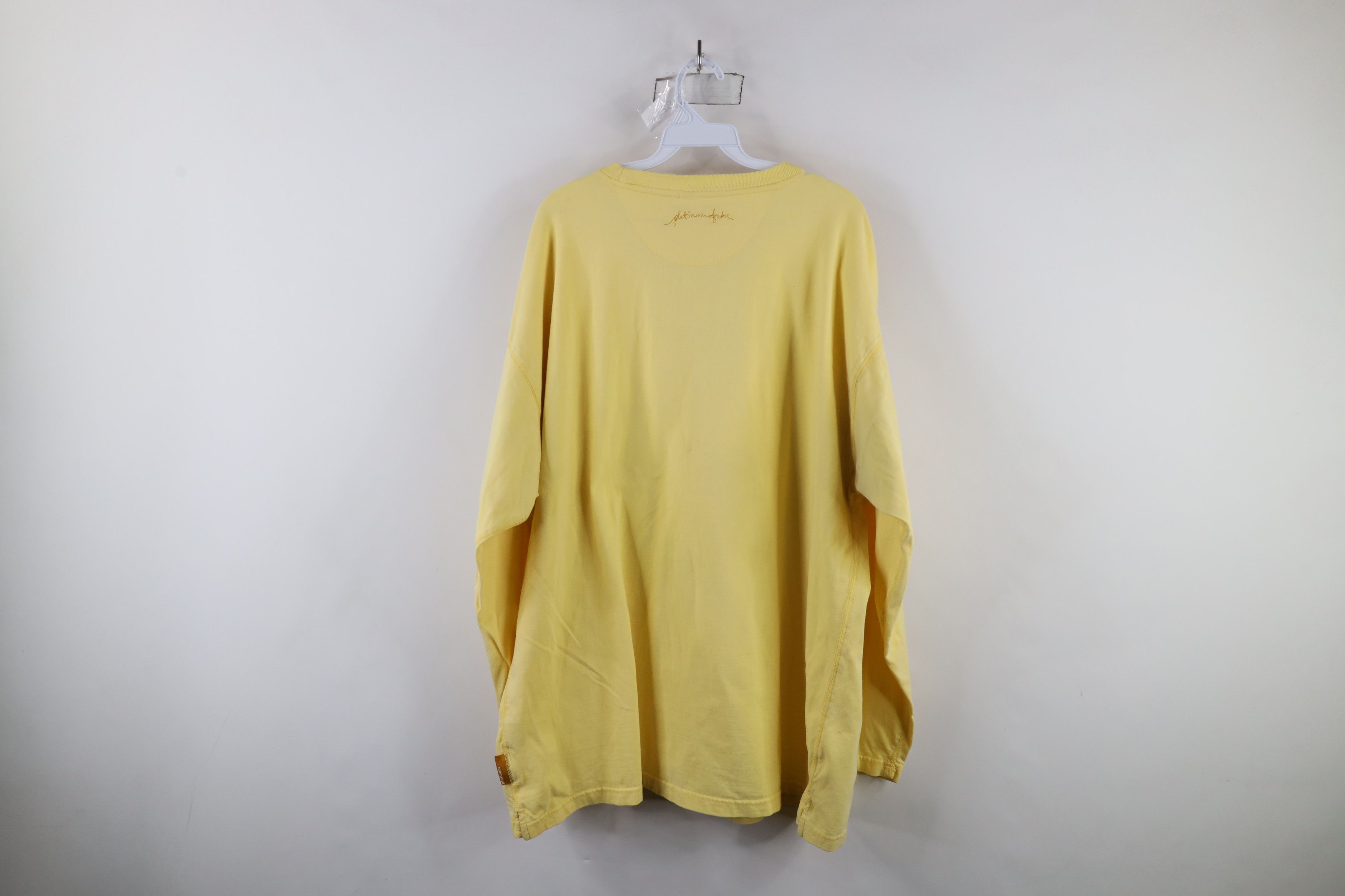 Fubu × Vintage Vintage FUBU Skeleton Long Sleeve T-Shirt Yellow Cotton Size US XXL / EU 58 / 5 - 12 Thumbnail