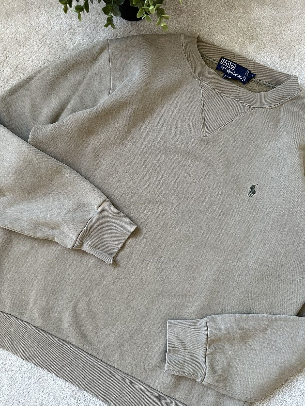 Polo Ralph Lauren × Vintage Crazy Vintage 90s Polo Ralph Lauren Crewneck Earth Tone Rare Size US M / EU 48-50 / 2 - 2 Thumbnail