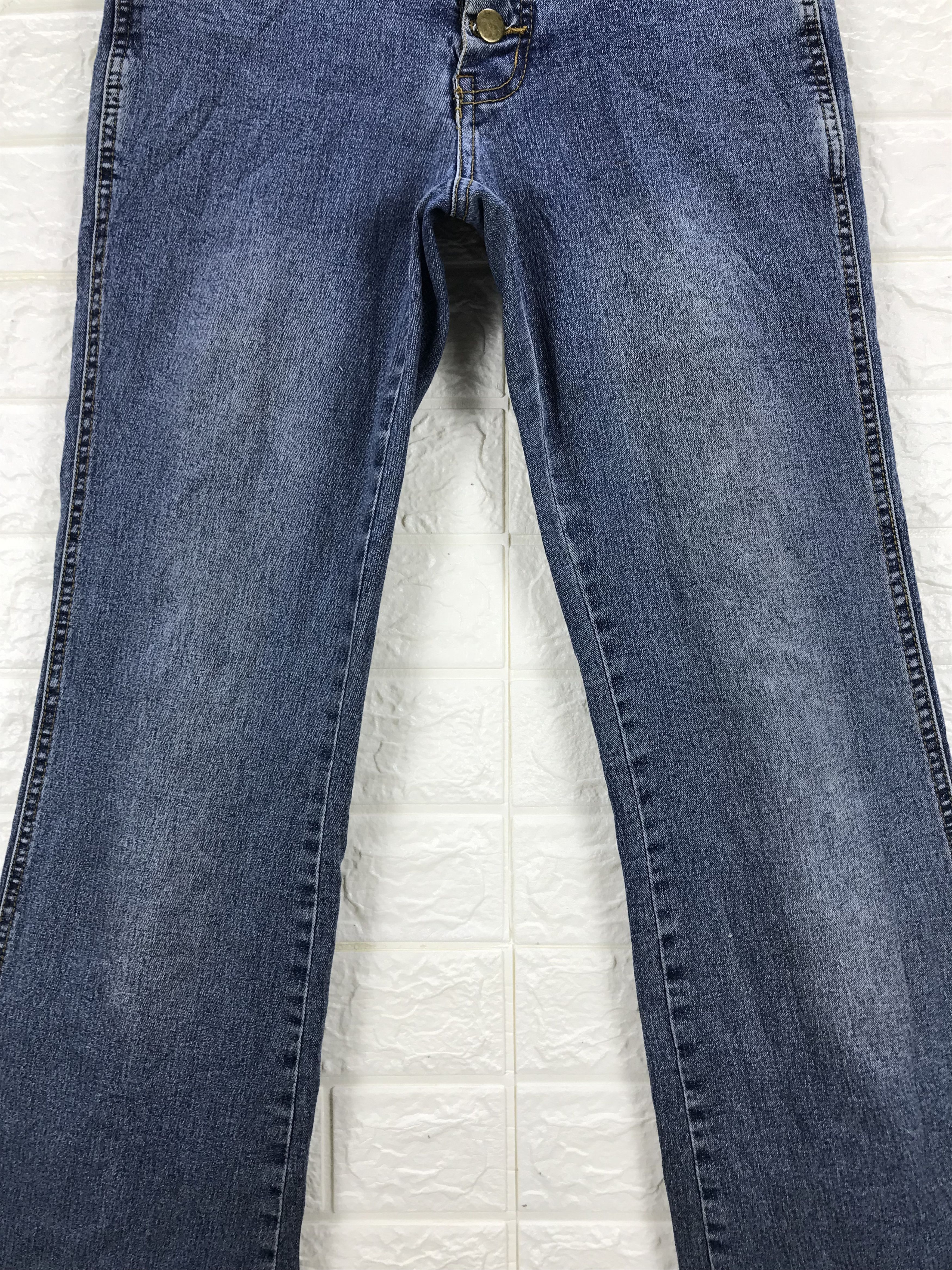 Japanese Brand Vintage BeSnip Lace-Up Flare Jeans Bell Bottom Denim Size 27" / US 4 / IT 40 - 7 Thumbnail