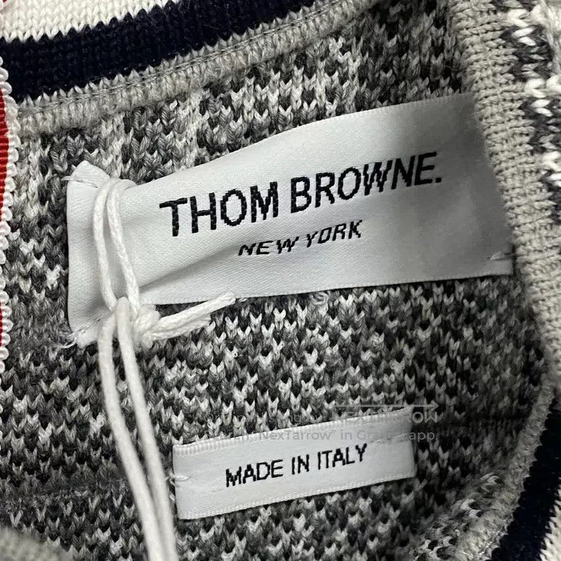 Thom Browne Thom Browne Slim Fit Gray Knit Short Sleeve Size XS / US 0-2 / IT 36-38 - 4 Thumbnail