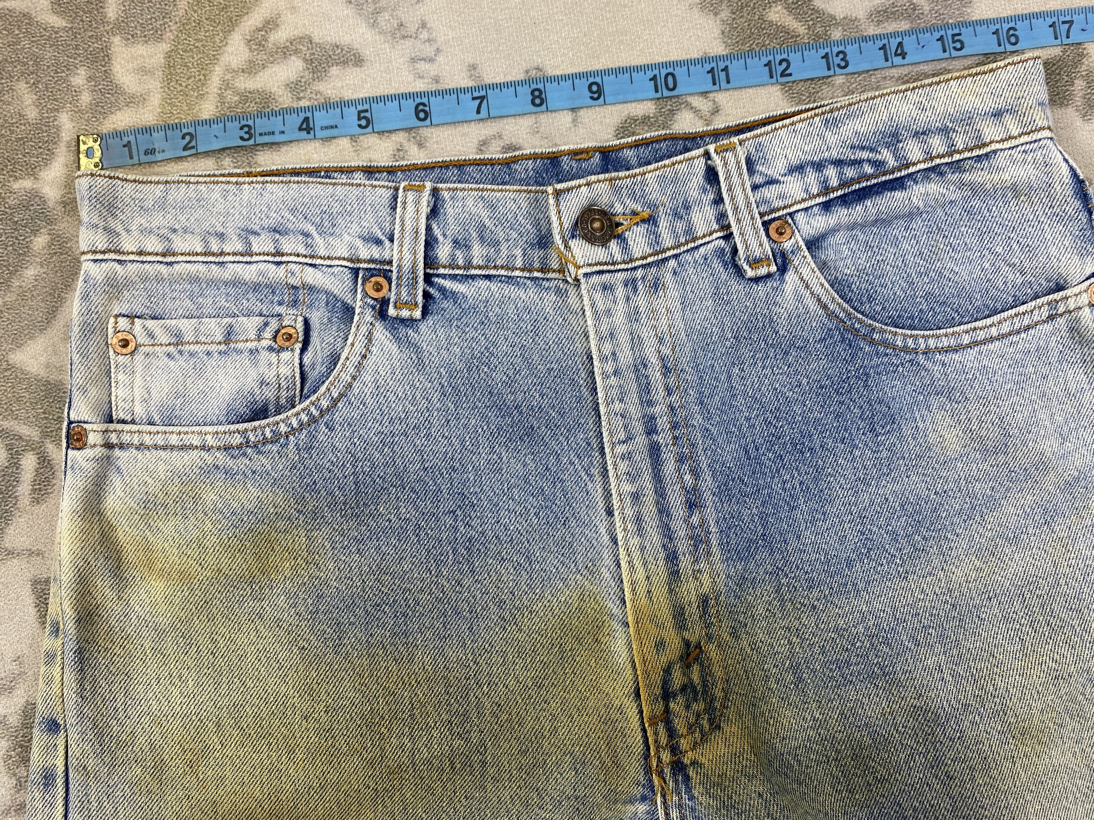 Levi's 90’s Distressed Blue Vintage Levi's 610 USA 33x29.5 JN866 Size US 33 - 5 Thumbnail