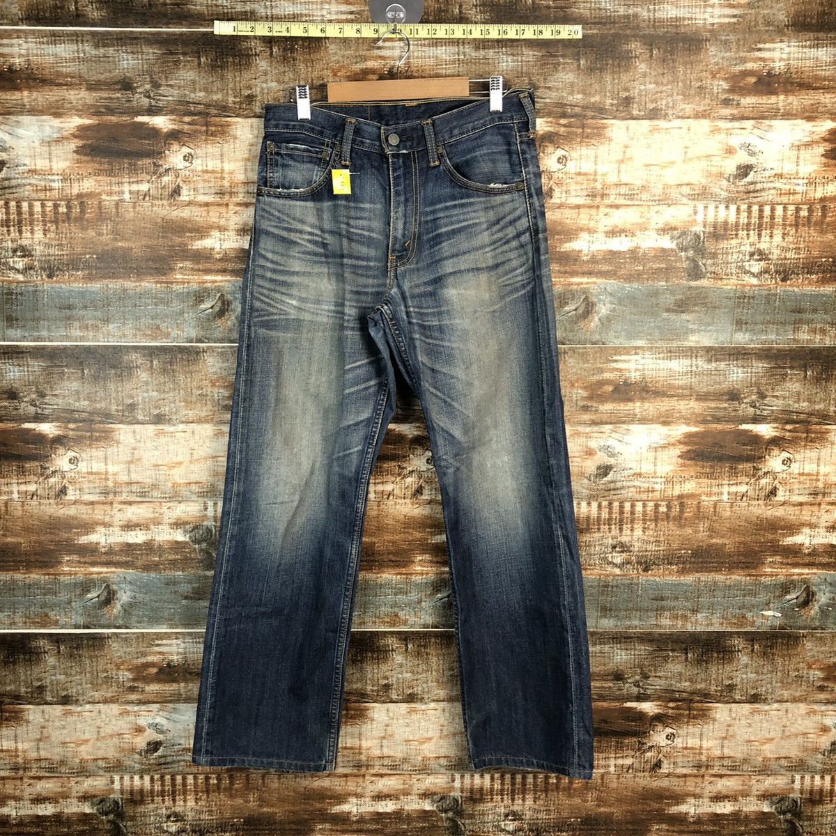 Levi's DL Levis 703 Blue selvedge Denim Pants #C129 Size US 29 - 1 Thumbnail