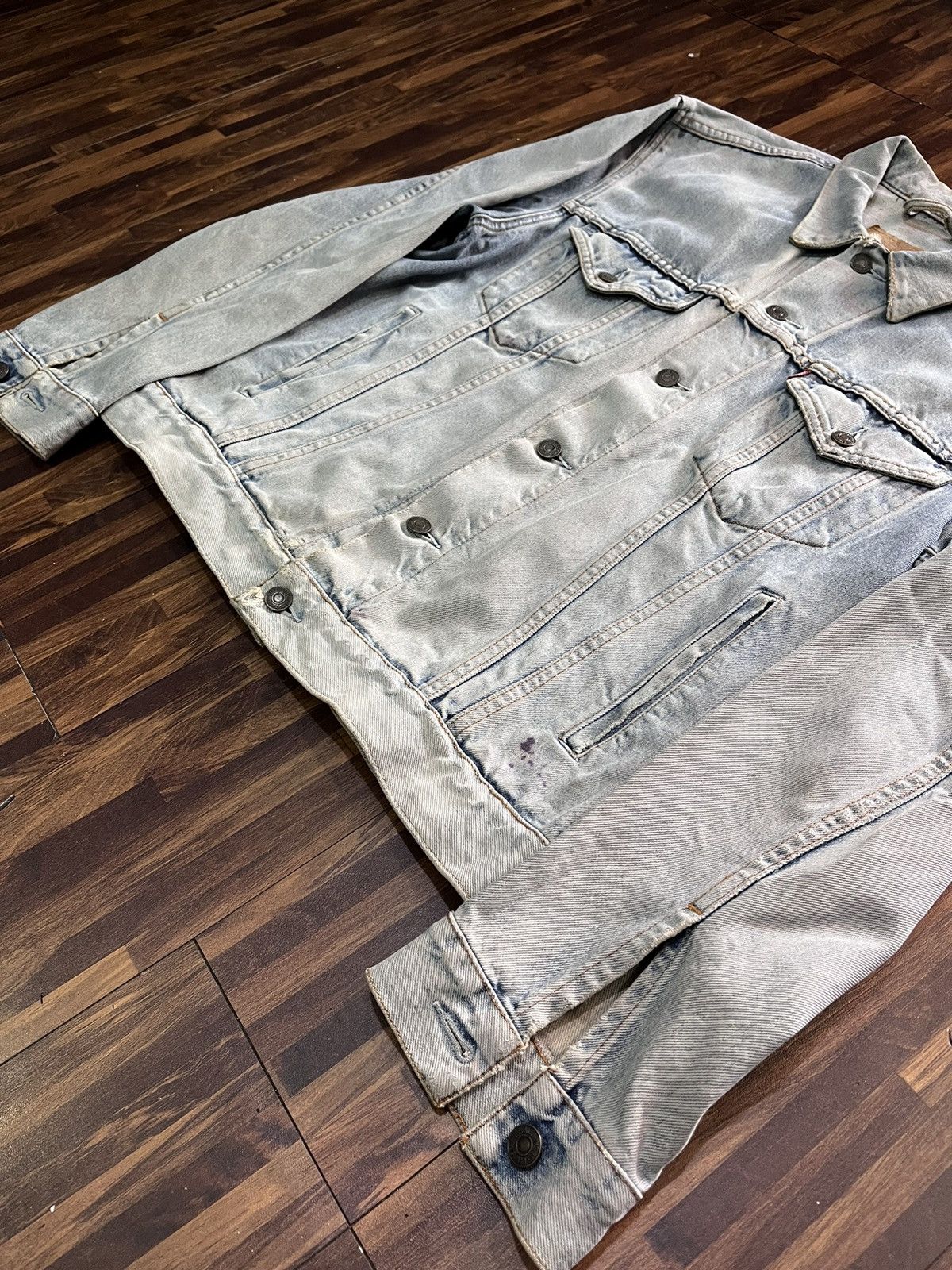 Levi's × Vintage Men‘s Bomber Denim Jacket Levi‘s Vintage Size US XL / EU 56 / 4 - 2 Thumbnail