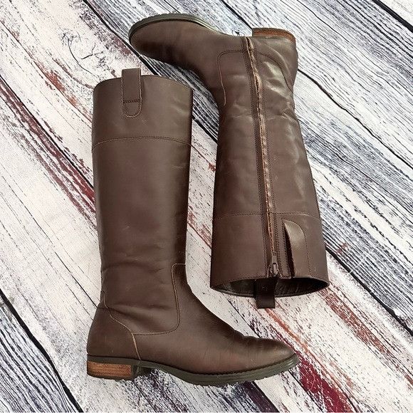 ralph lauren brown riding boots