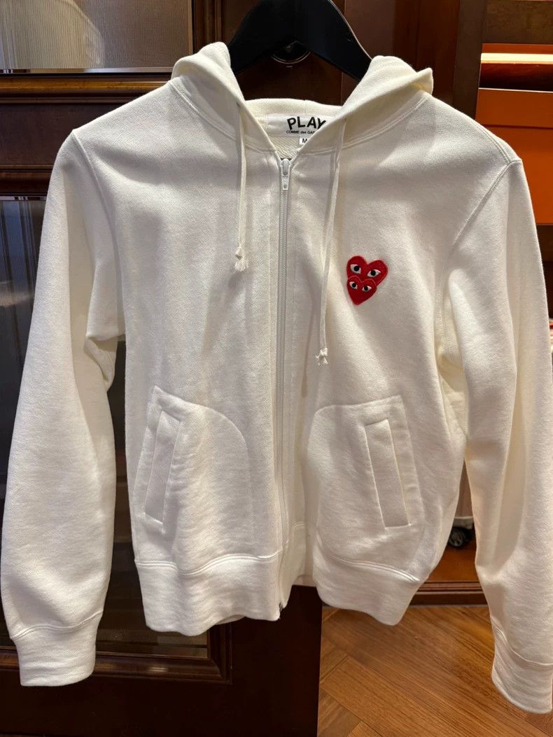 Other Comme Des Garcons White Hoodie Size M / US 6-8 / IT 42-44 - 1 Thumbnail
