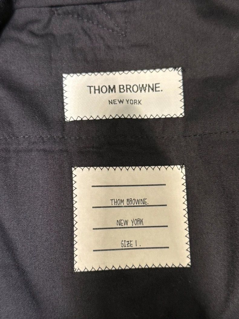 Thom Browne Thom Browne Size 1 Classic dark blue four-bar suit pants Size US 30 / EU 46 - 3 Thumbnail