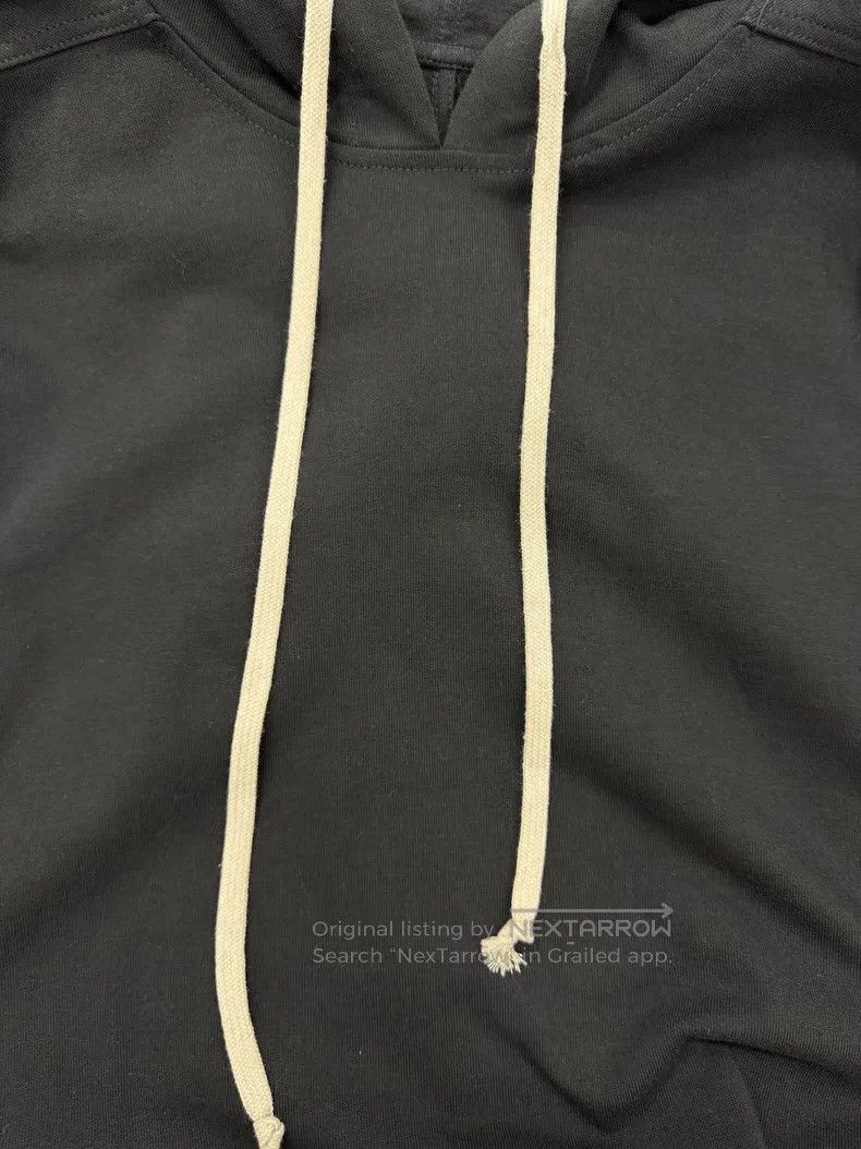 Rick Owens Rick Owens Black Hooded Long sweatshirt Size US S / EU 44-46 / 1 - 5 Thumbnail