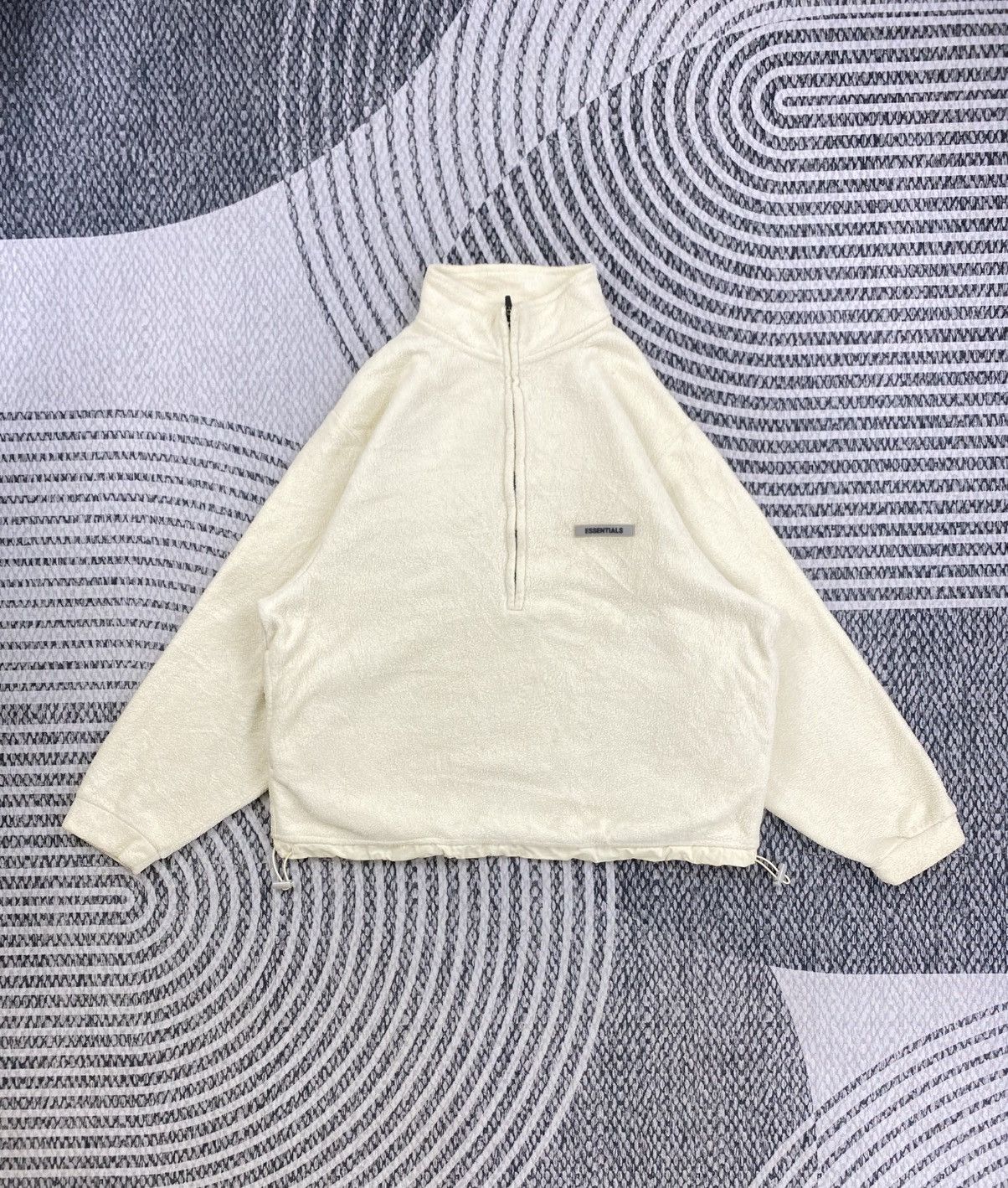 Essentials 🔥Essentials Fear Of God Half Zipper Fleece Baggy Sweatshirt Size US L / EU 52-54 / 3 - 1 Thumbnail