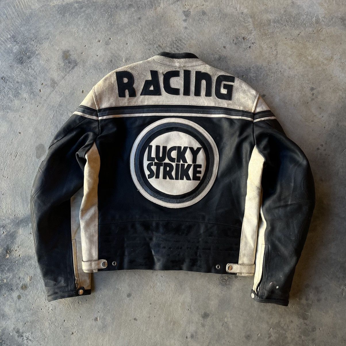 Vintage VINTAGE LUCKY STRIKE LEATHER JACKET🏍️ Size US M / EU 48-50 / 2 - 3 Thumbnail