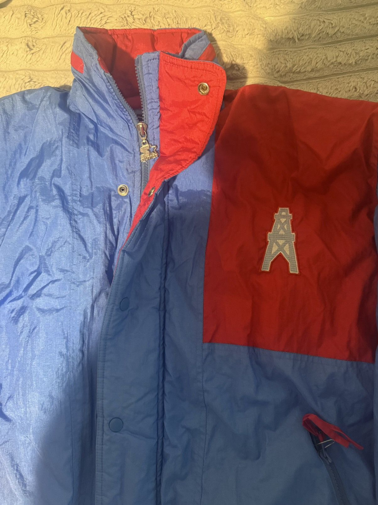 NFL houston oilers 90s vintage rare texas puffer jacket coat 80s Size US L / EU 52-54 / 3 - 10 Thumbnail