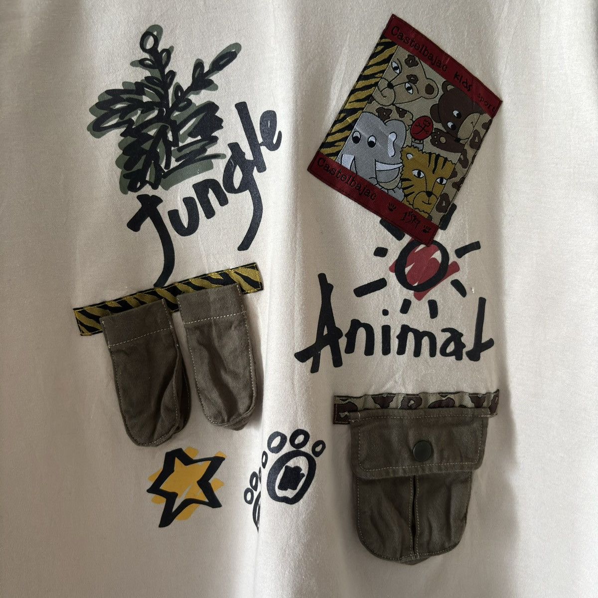 Jean Charles De Castelbajac Vintage Castelbajac Kids Sport Jungle Animal Tee Size US M / EU 48-50 / 2 - 5 Thumbnail