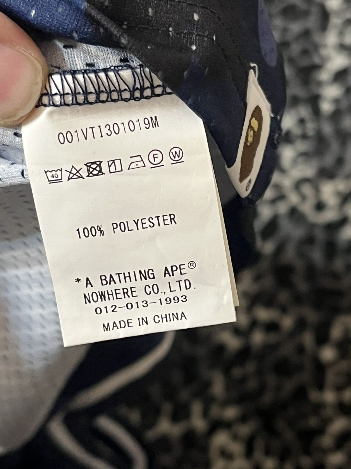 Bape A Bathing Ape Blue ABC Camo Jersey New With Tags Size US M / EU 48-50 / 2 - 8 Thumbnail
