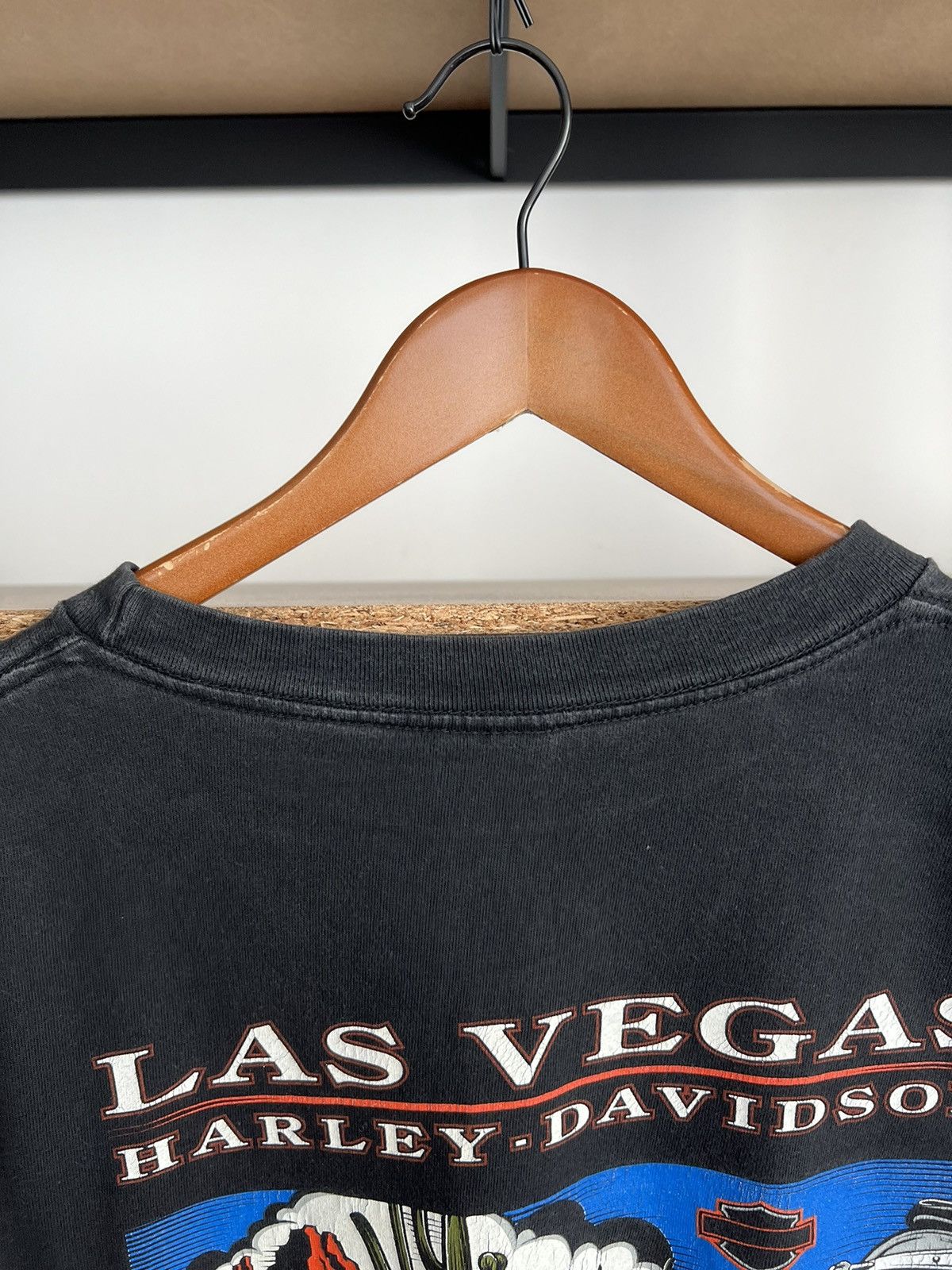 Harley Davidson Vintage 2001 Harley Davidson Las Vegas Pocket Long Sleeve Size US L / EU 52-54 / 3 - 22 Thumbnail