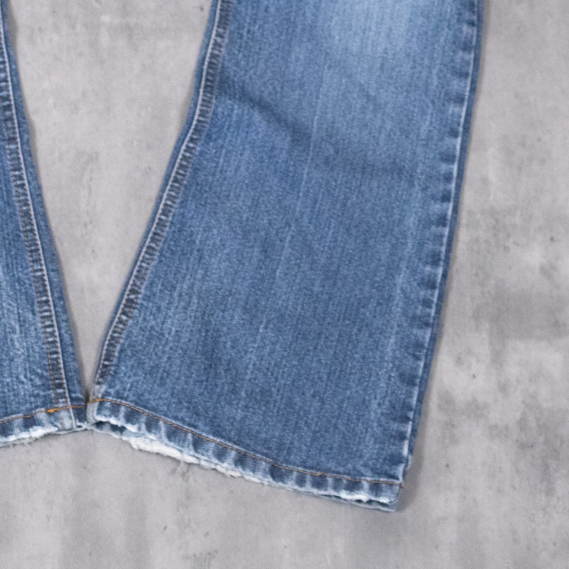 Japanese Brand VTG Y2K 2000's MIdwash Denim Jean's Flair Bootcut Pant's Size US 32 / EU 48 - 5 Thumbnail
